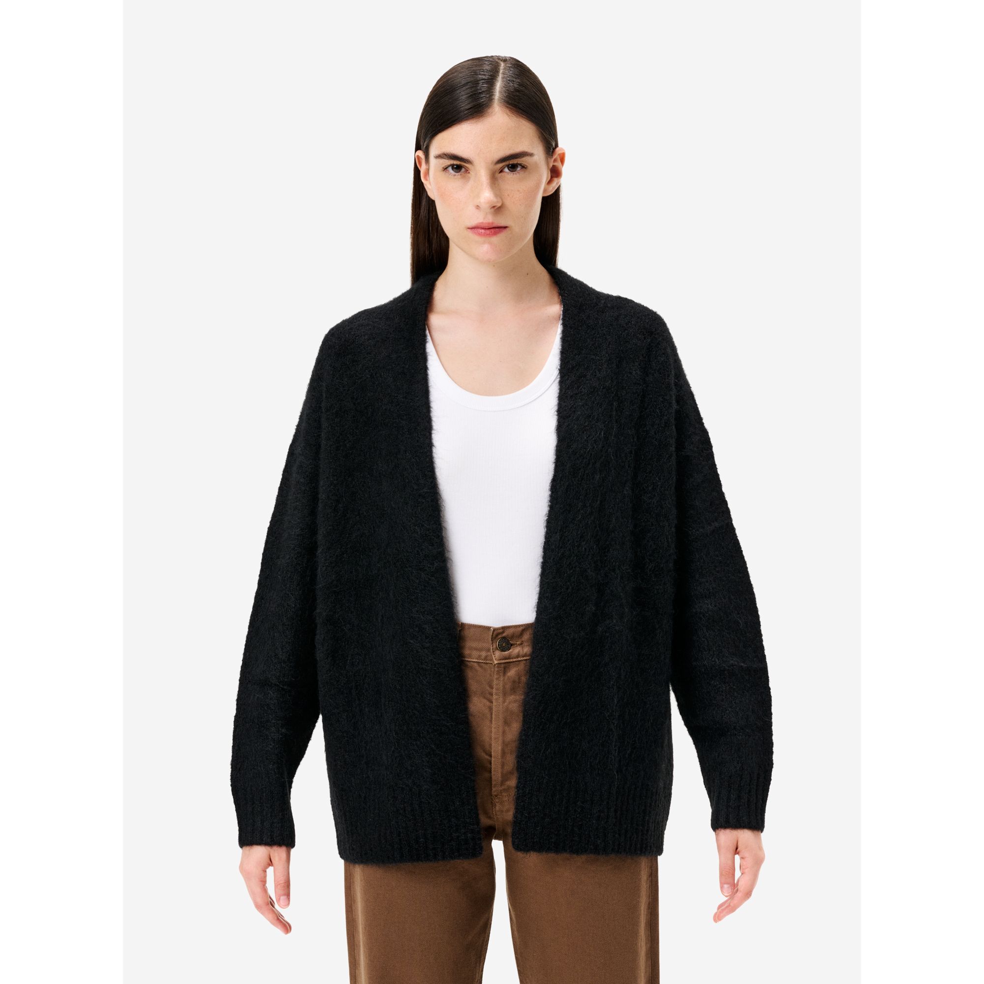 Black alpaca-blend Amazing Bice cardigan
