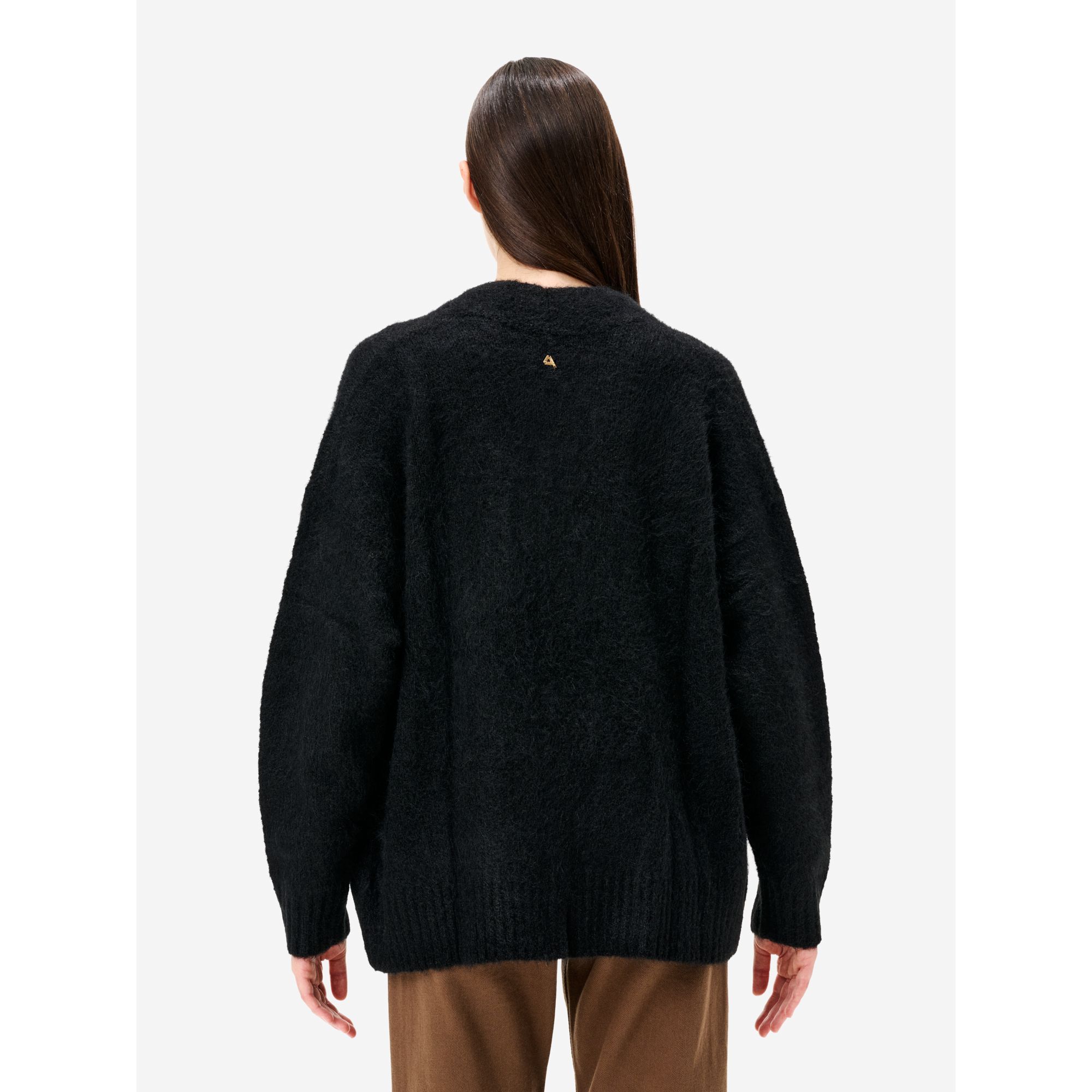 Black alpaca-blend Amazing Bice cardigan