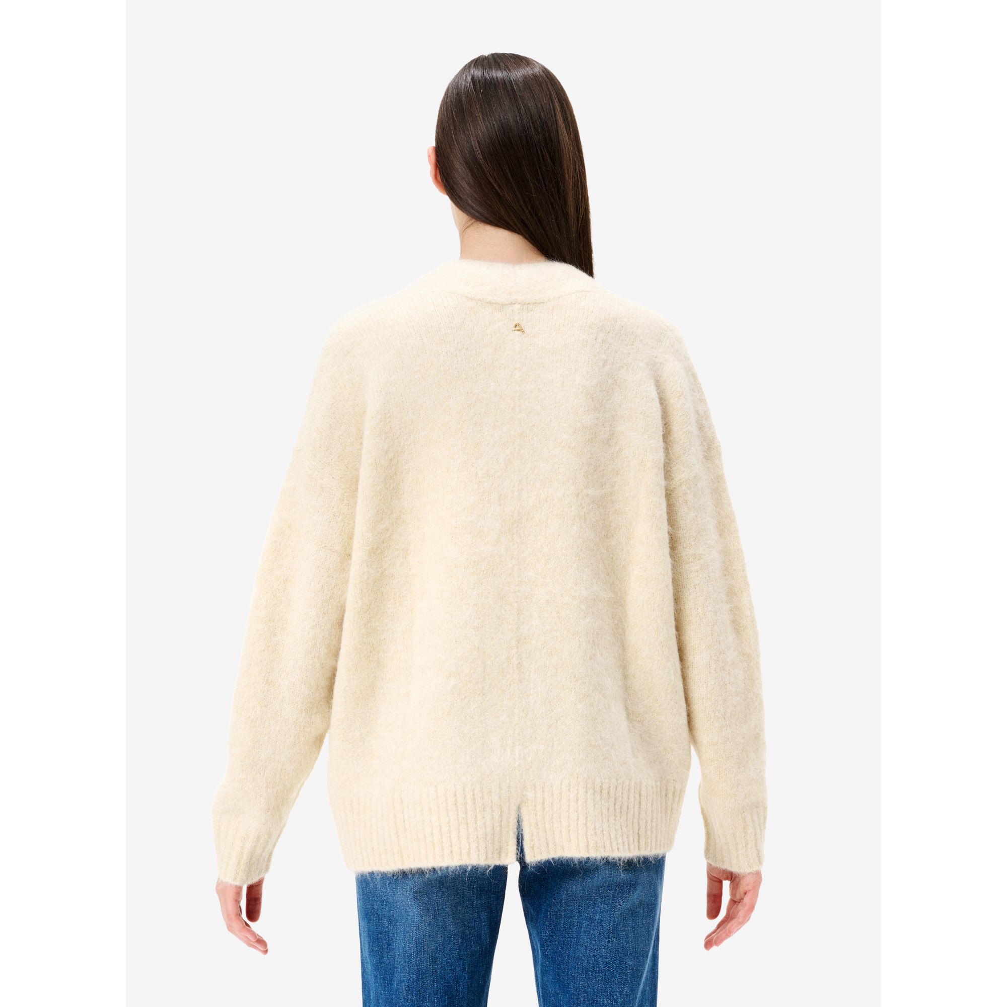 Off white alpaca-blend Amazing Bice cardigan