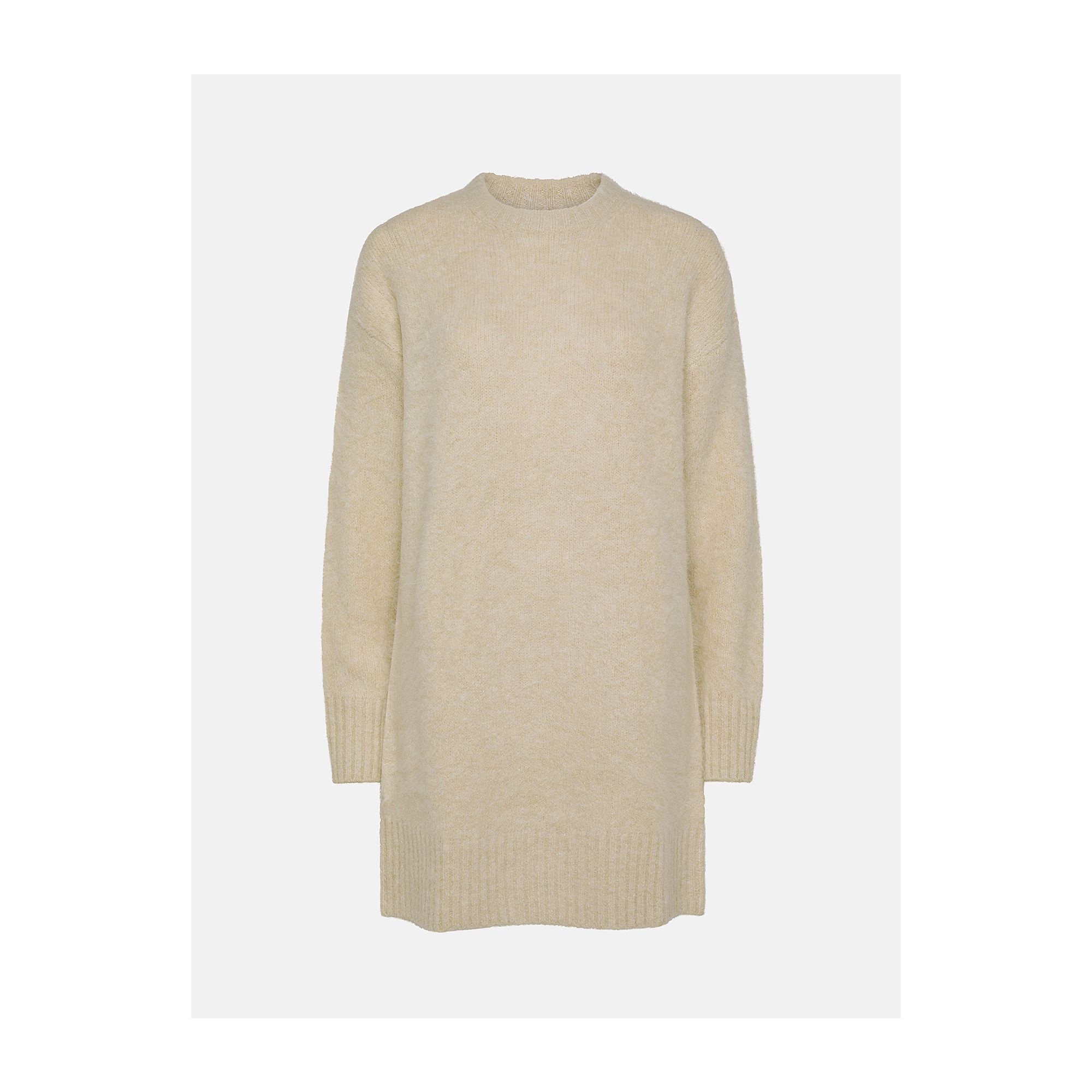 Off white alpaca-blend Amazing Cara long dress
