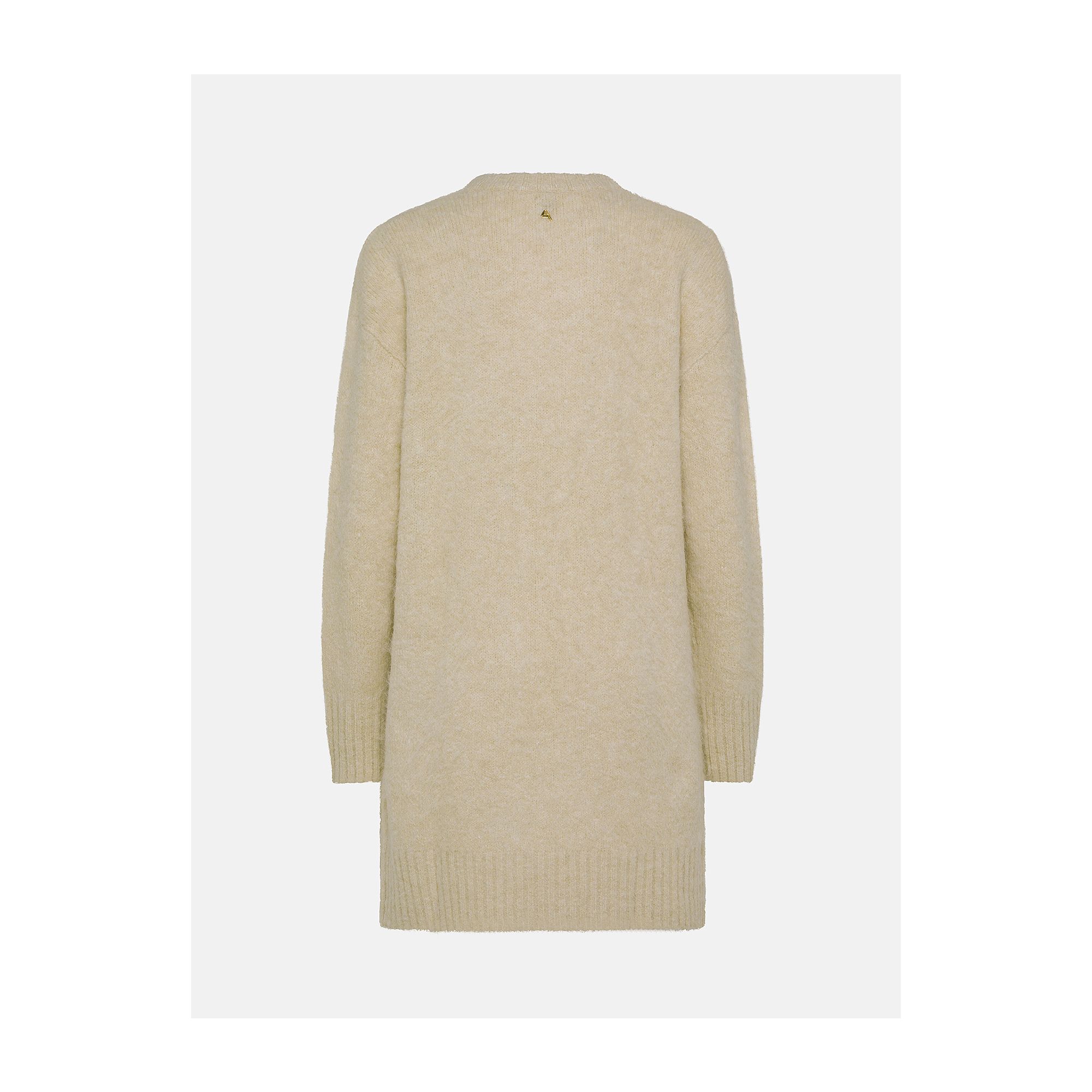 Off white alpaca-blend Amazing Cara long dress