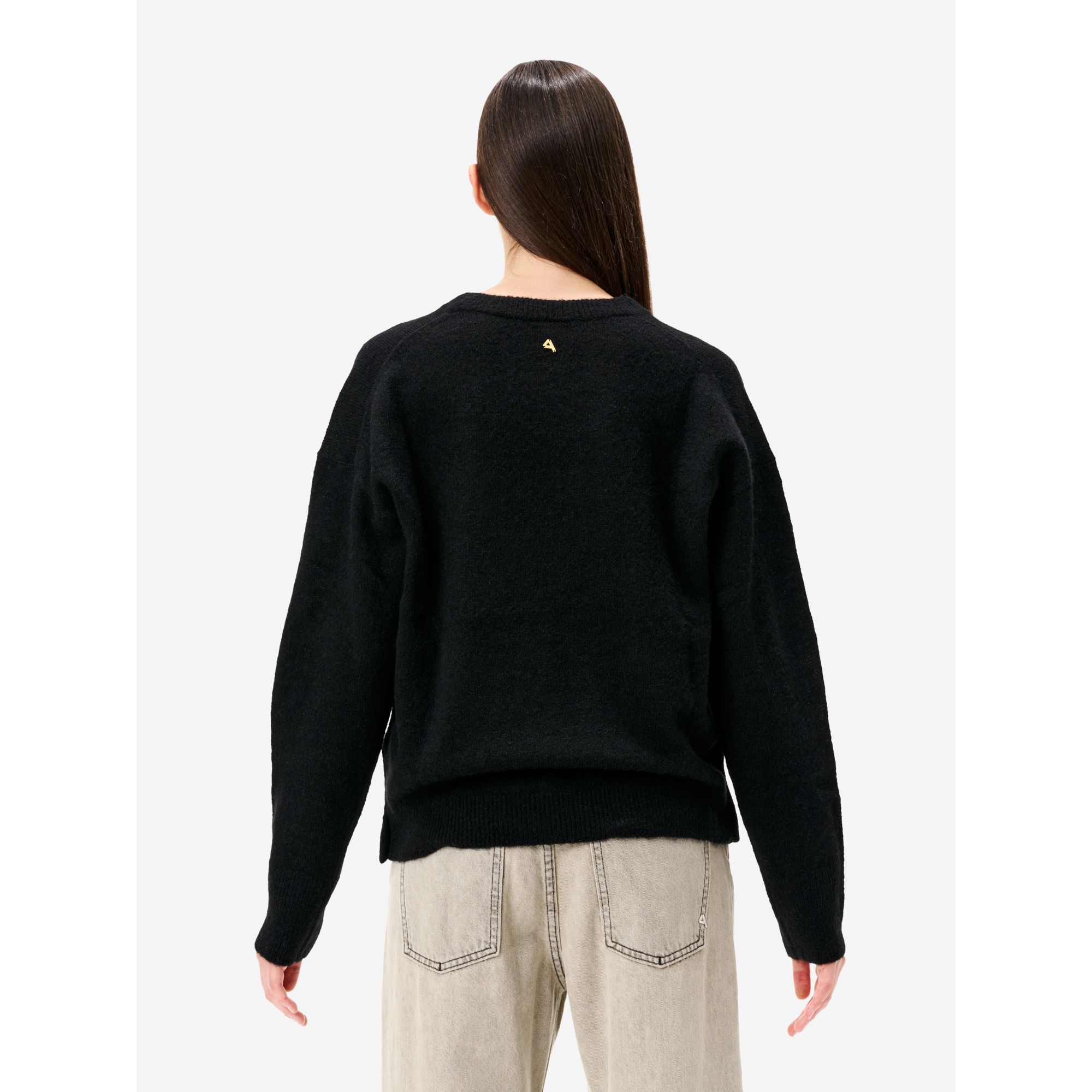 Black alpaca-blend Egle jumper