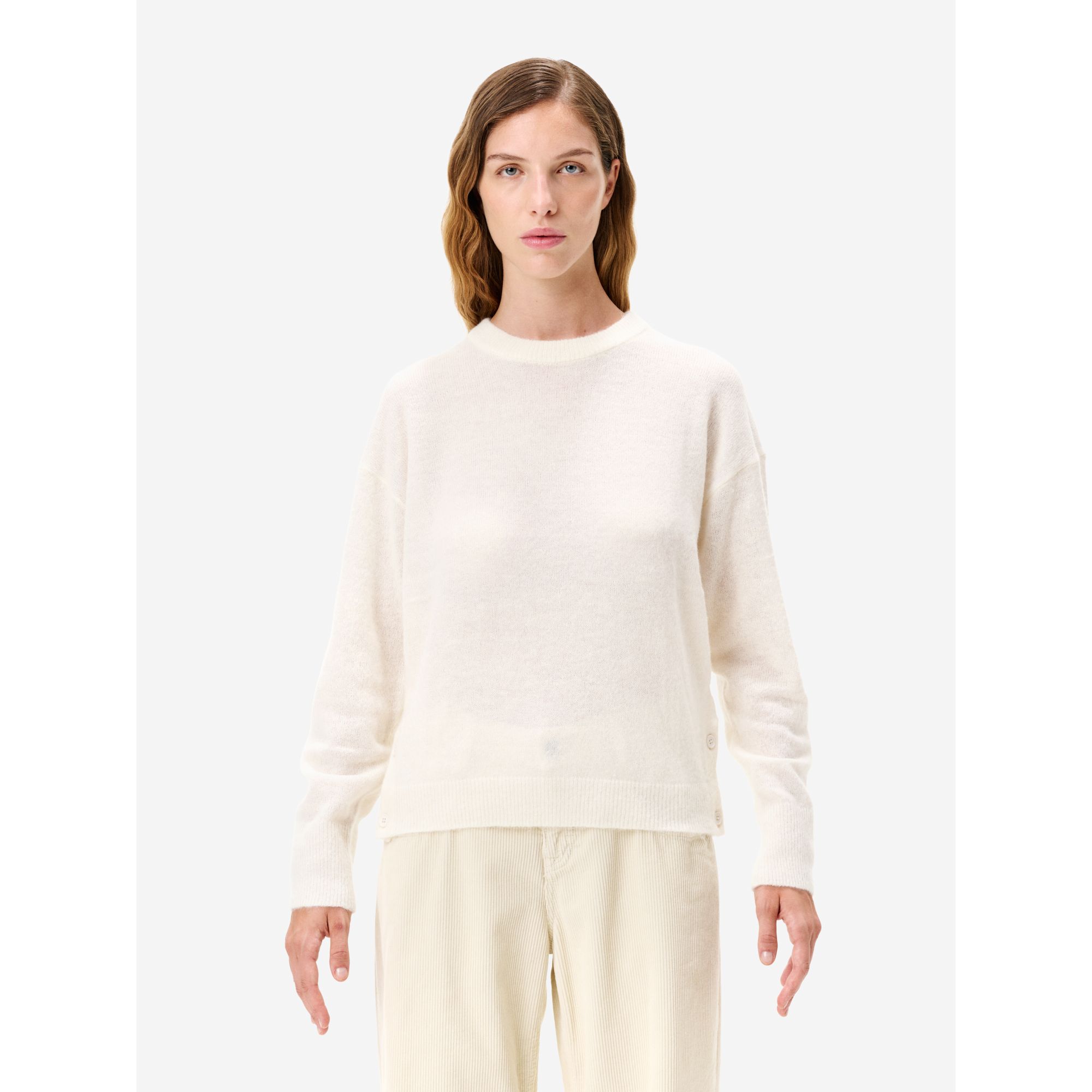 Off white alpaca-blend Egle jumper