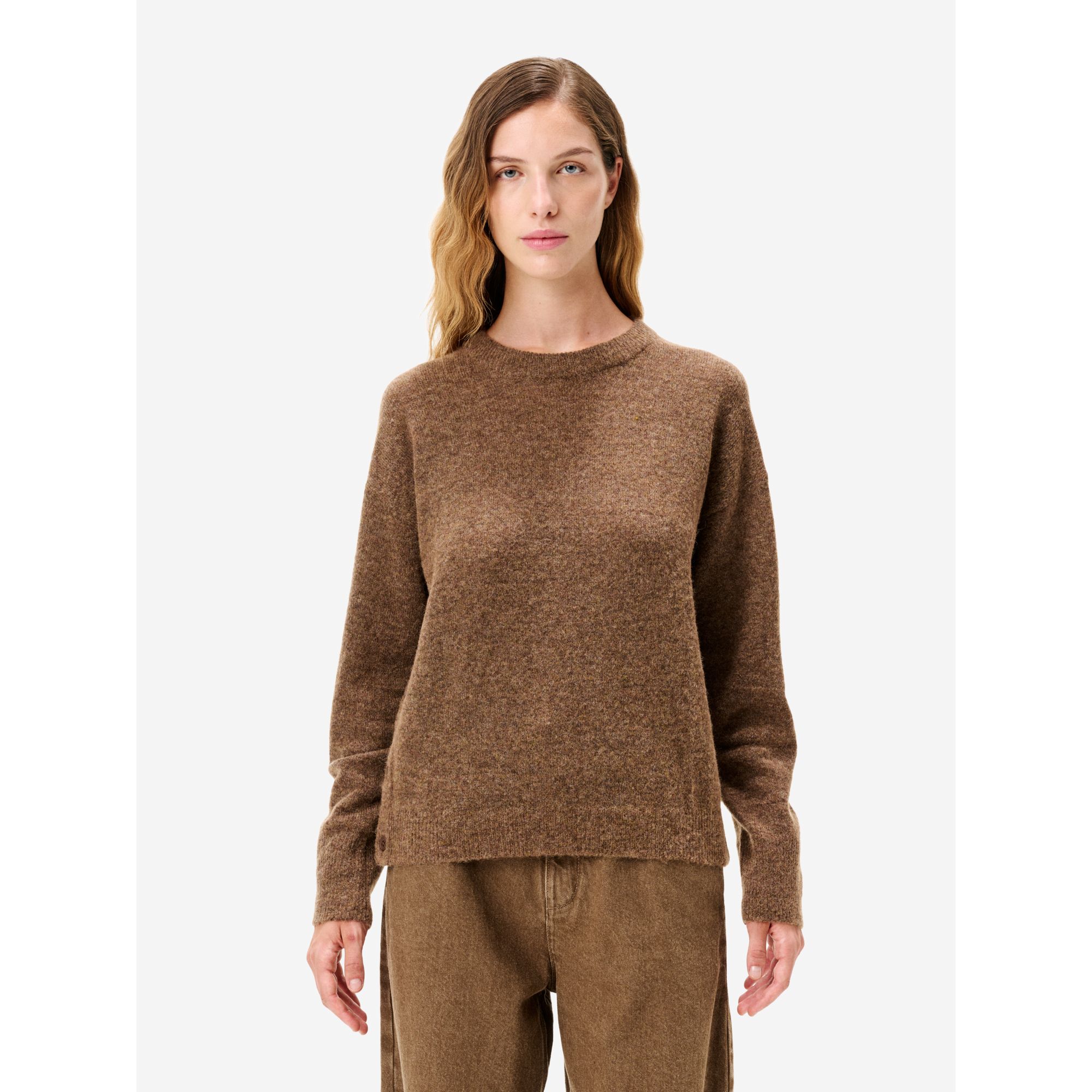 Fox brown alpaca-blend Egle jumper