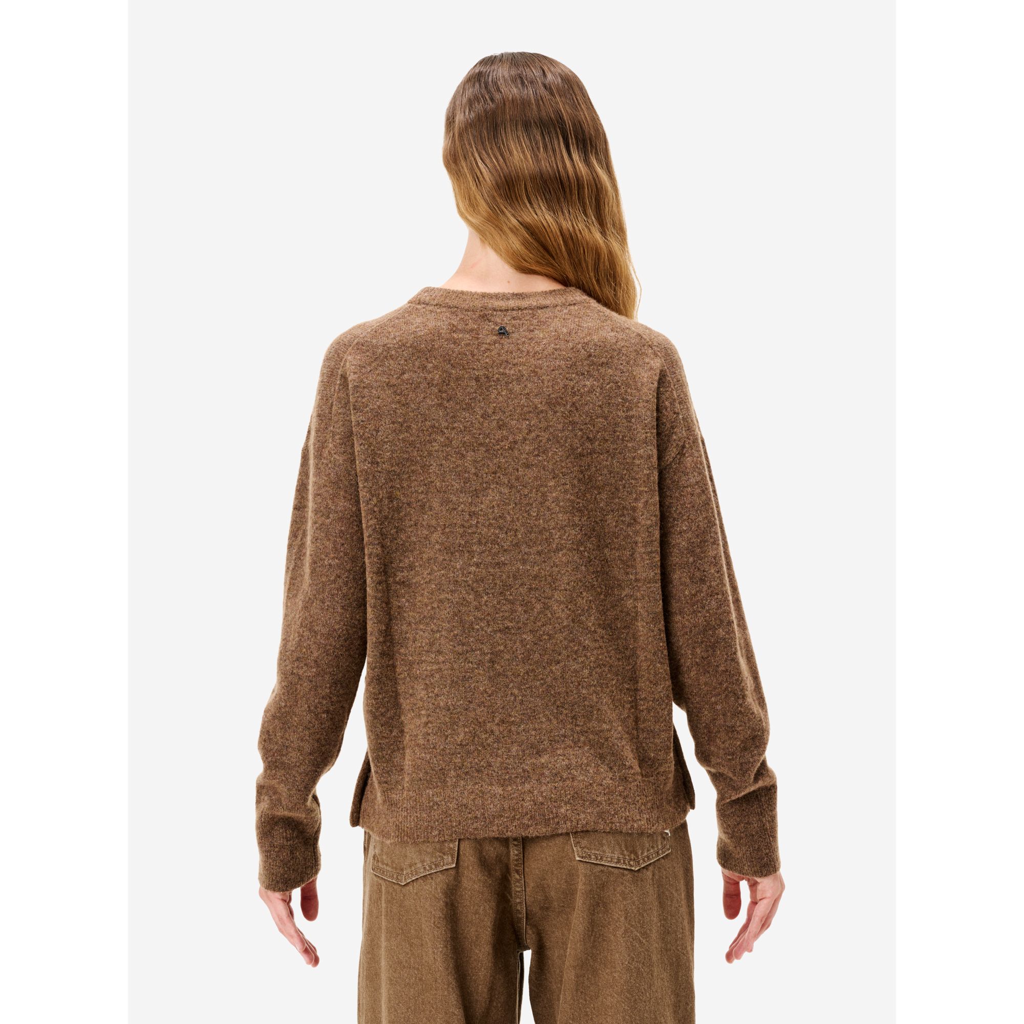Fox brown alpaca-blend Egle jumper