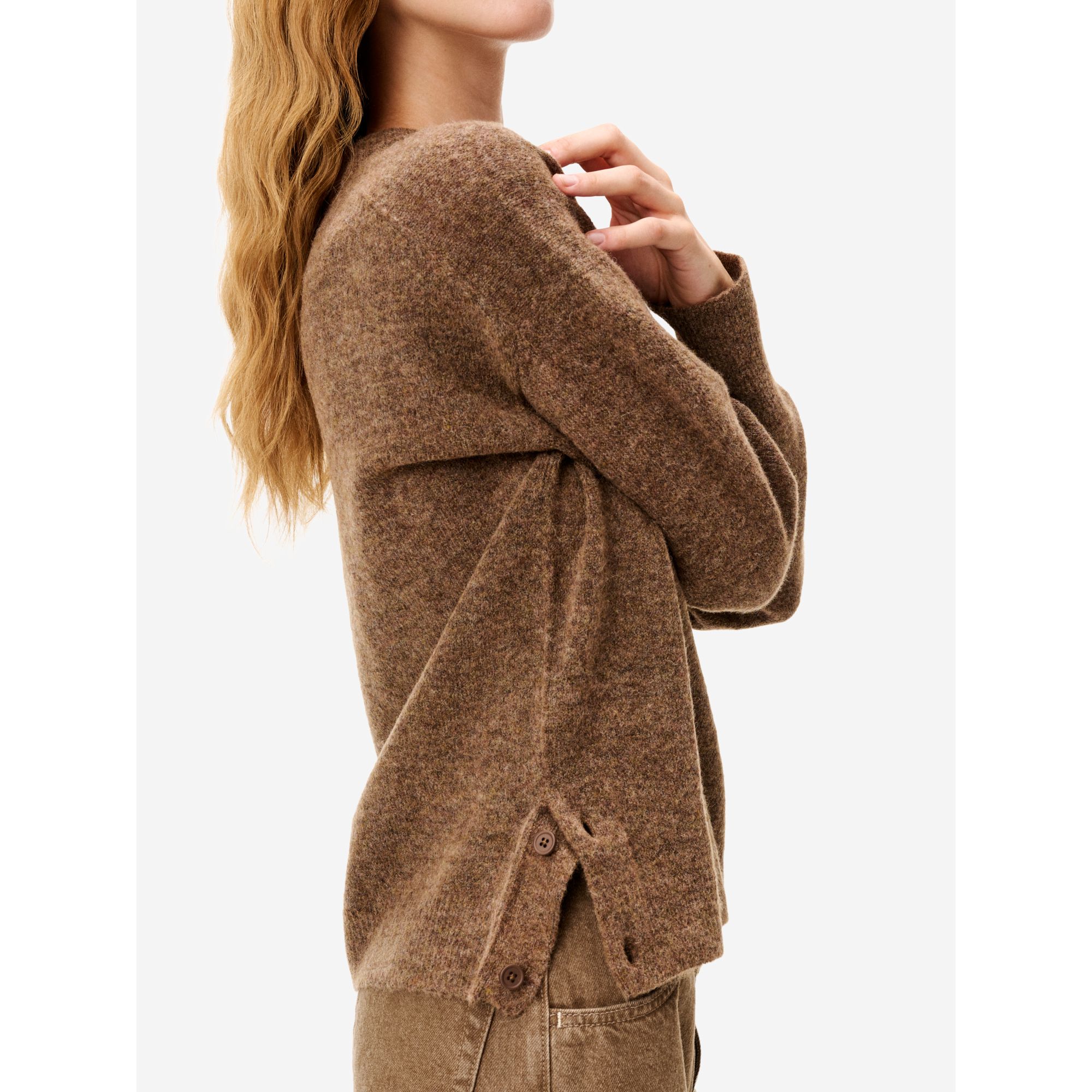 Fox brown alpaca-blend Egle jumper