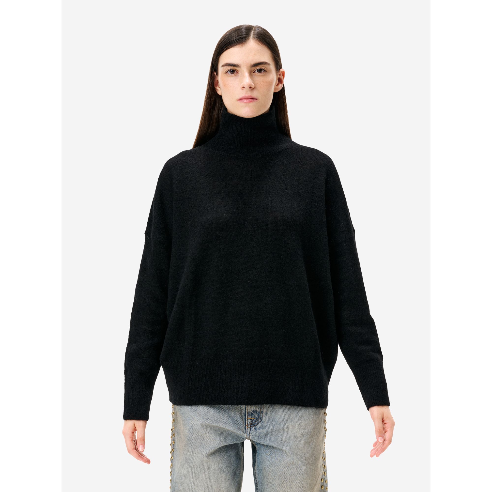 Maglia dolcevita Lole in misto alpaca nero