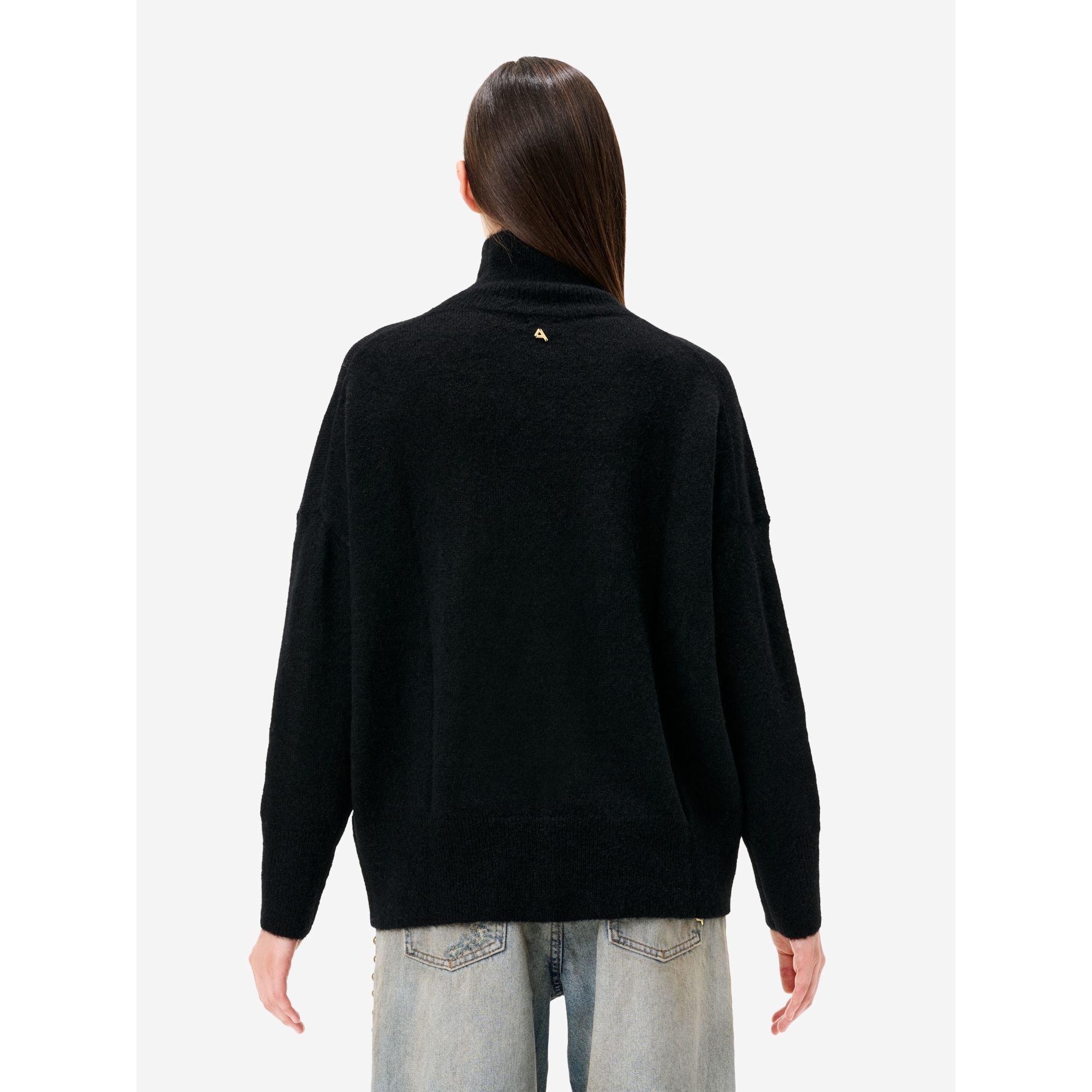 Maglia dolcevita Lole in misto alpaca nero
