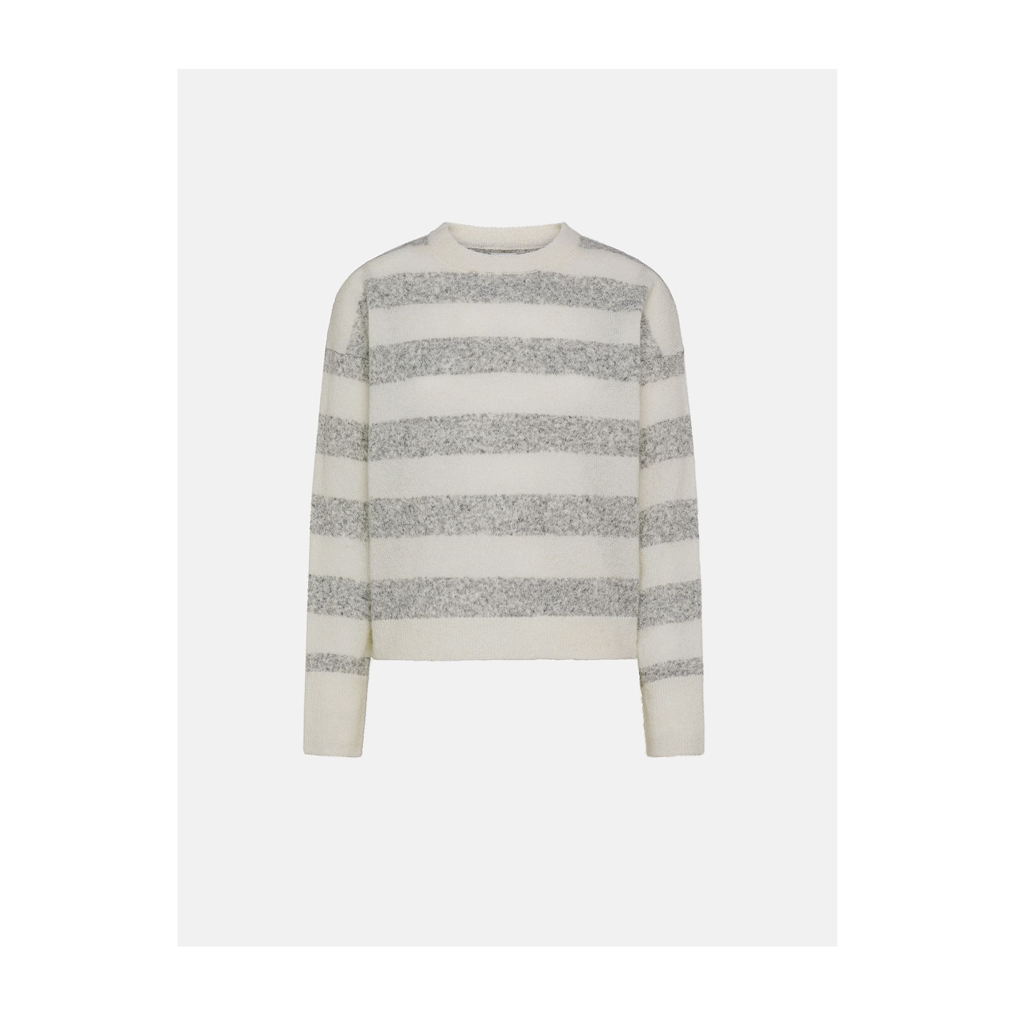 Sole round neck stripes alpaca