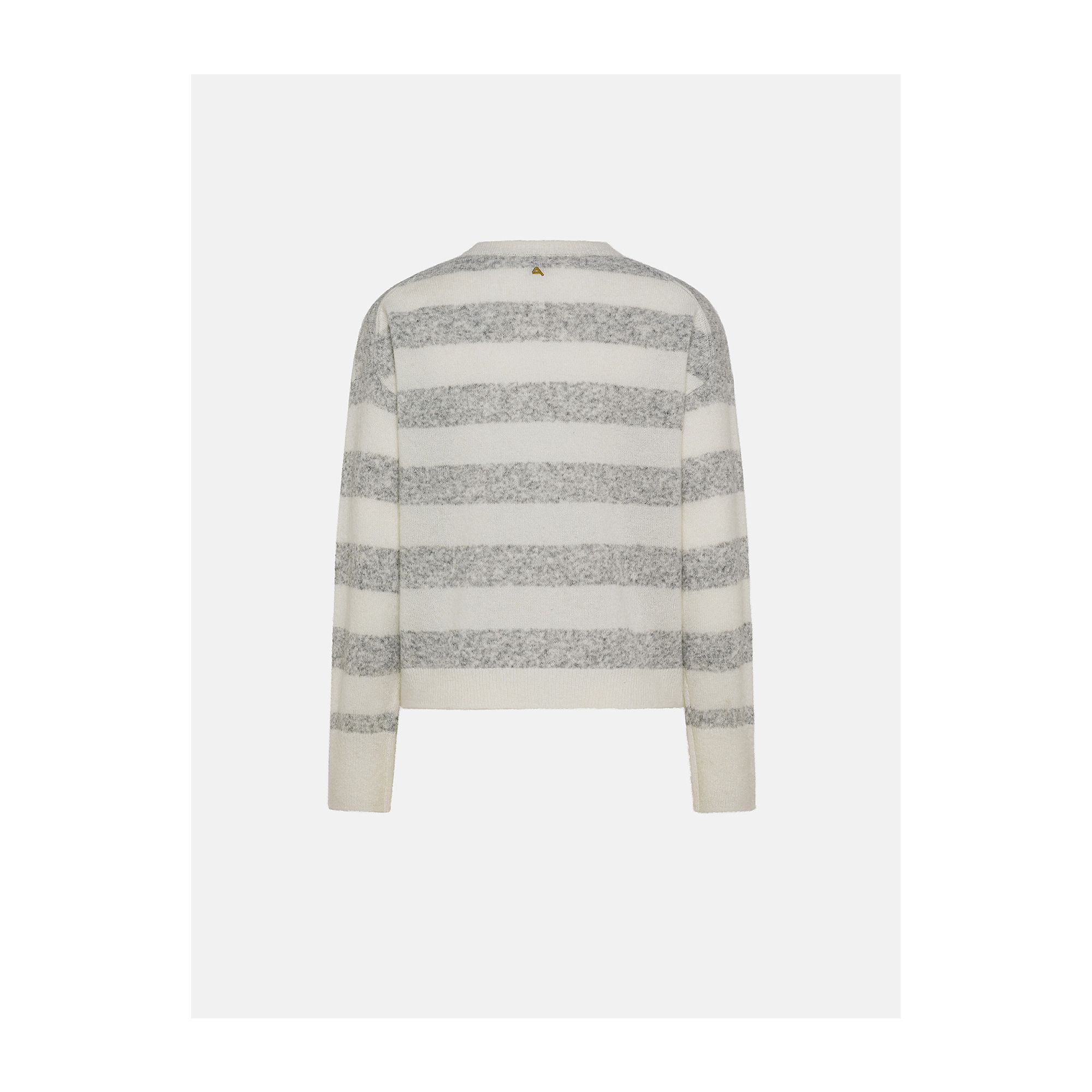 Sole round neck stripes alpaca