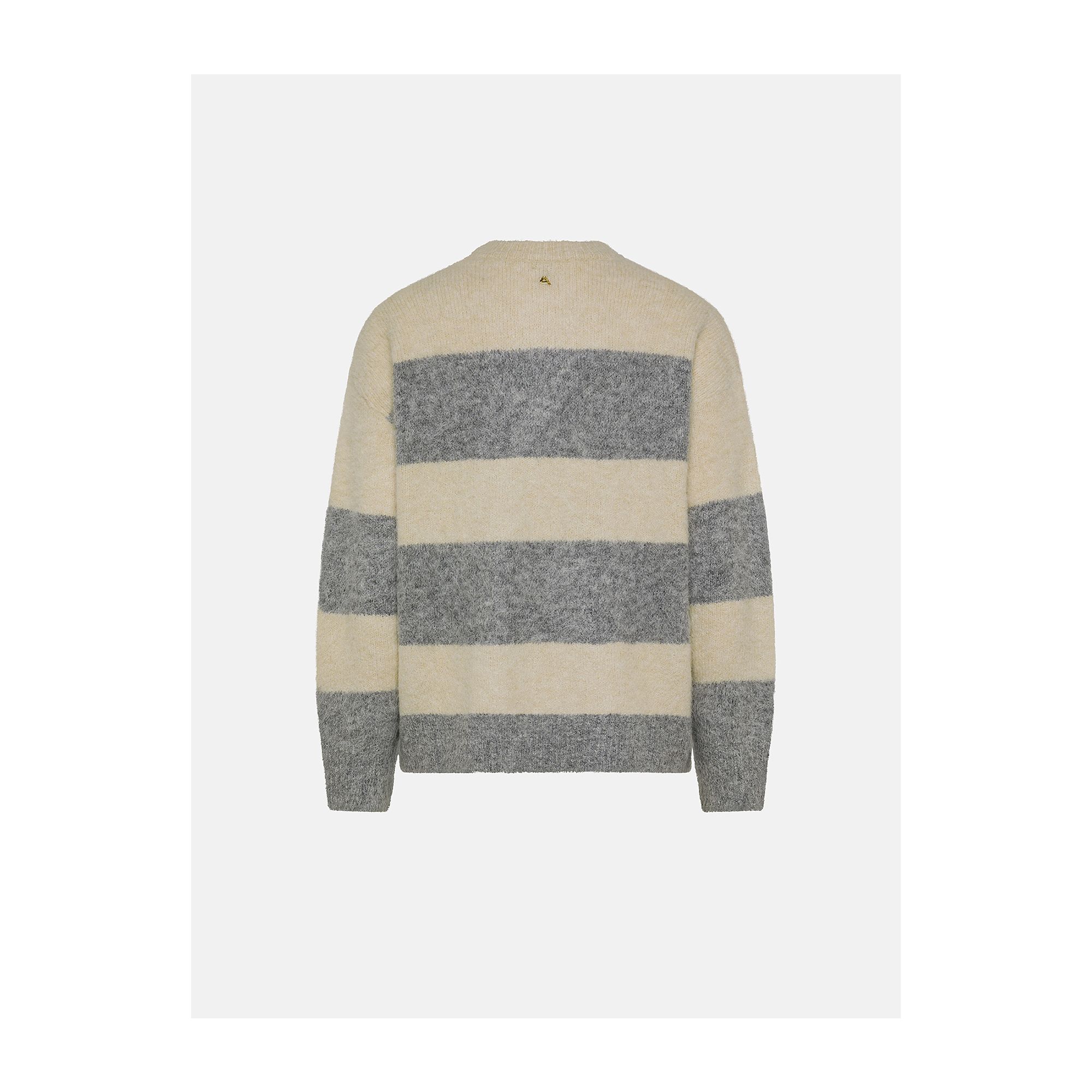 Light grey/off white alpaca-blend Cora jumper