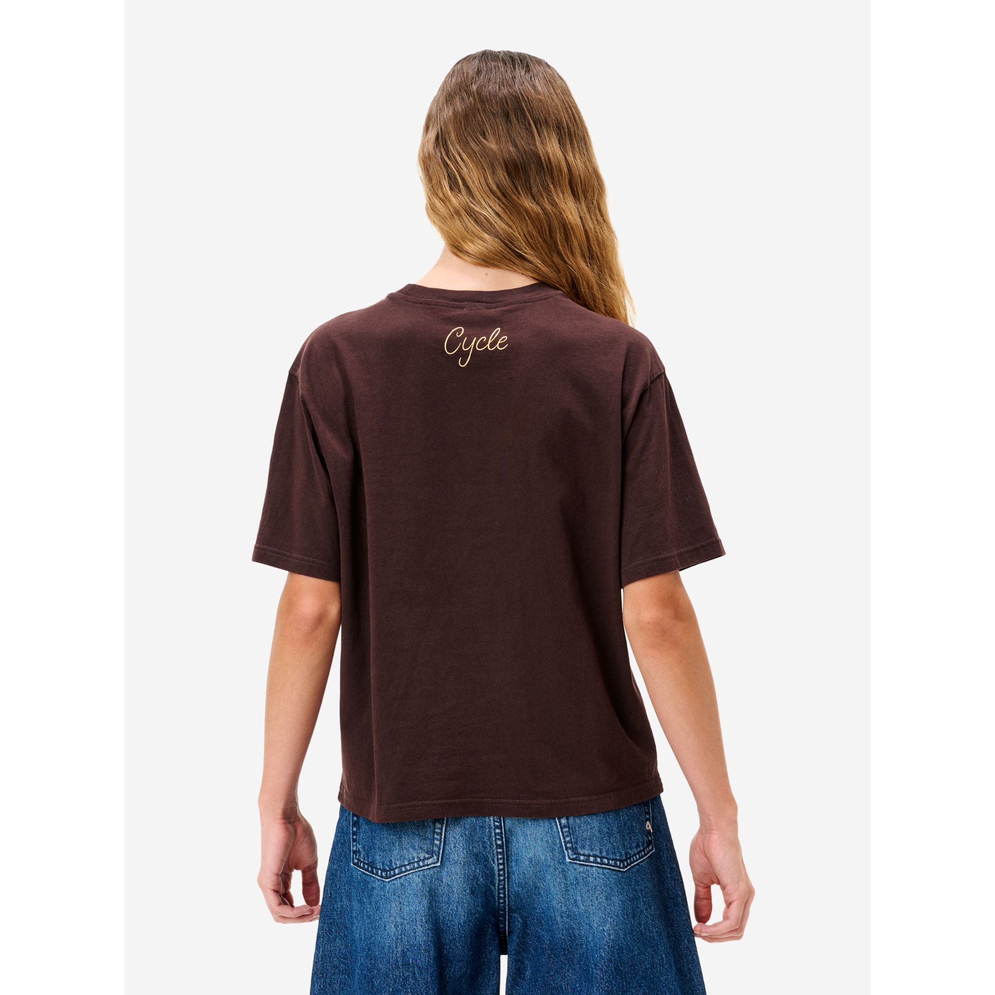 T-shirt Benny in jersey di puro cotone bordeaux