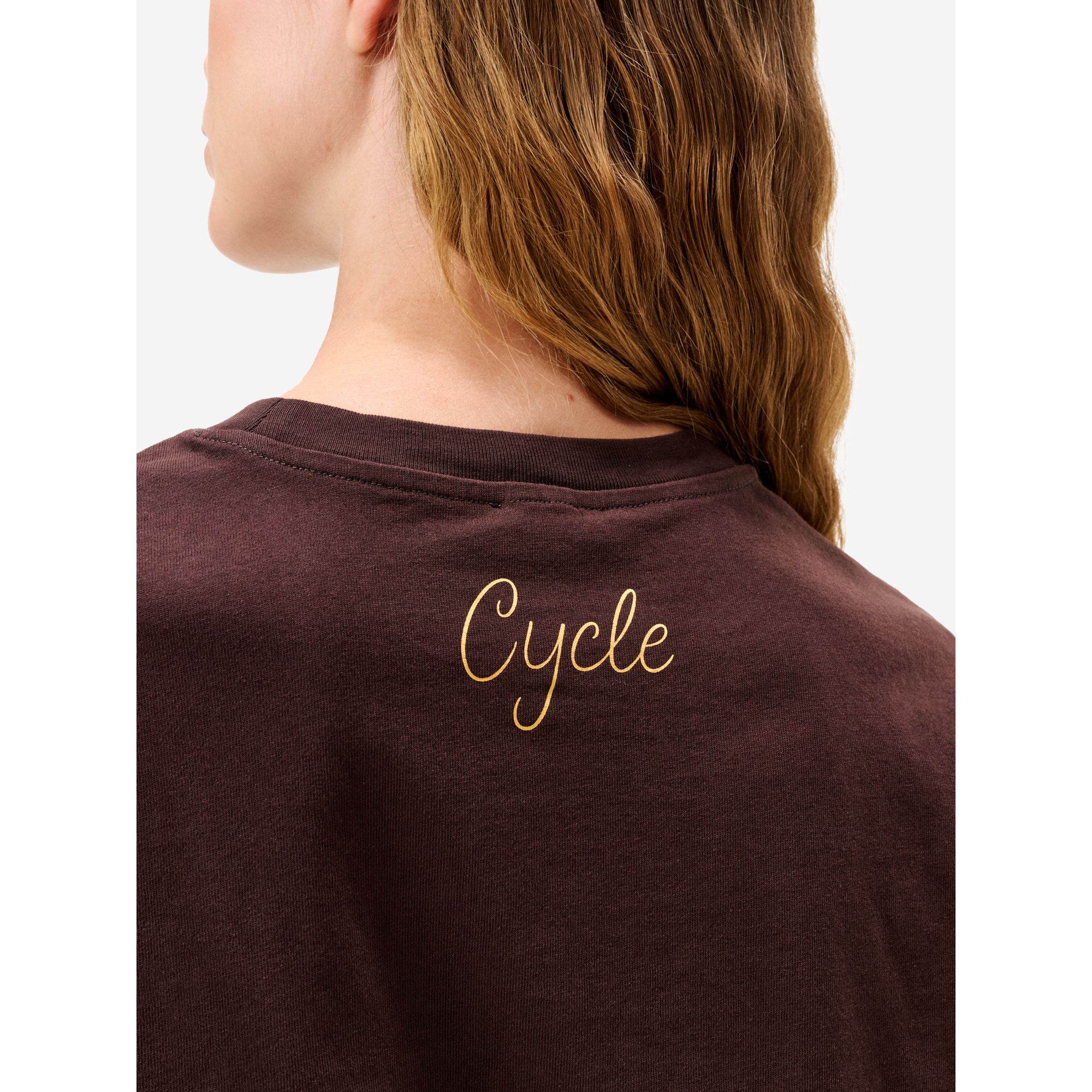 T-shirt Benny in jersey di puro cotone bordeaux