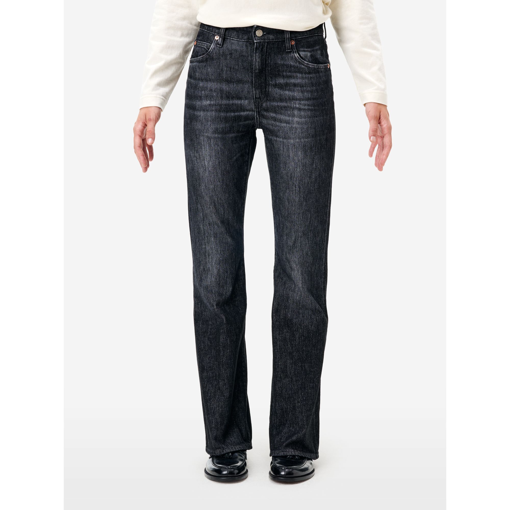 Jeans Anya bootcut grigio scuro