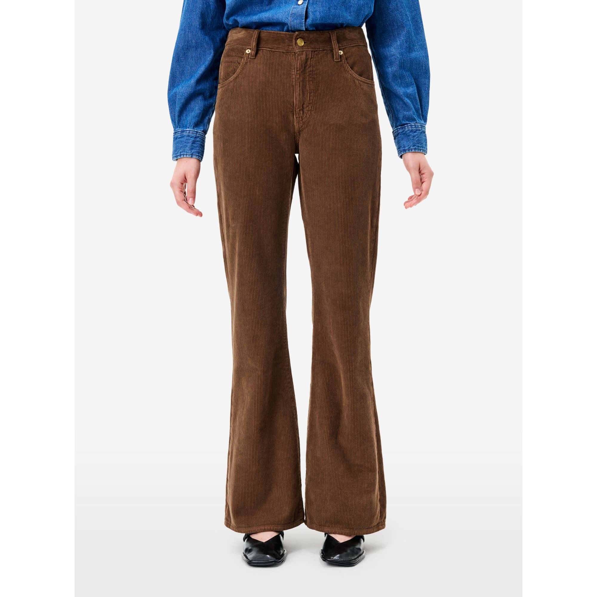Anya bootcut mid rise direct dyed
