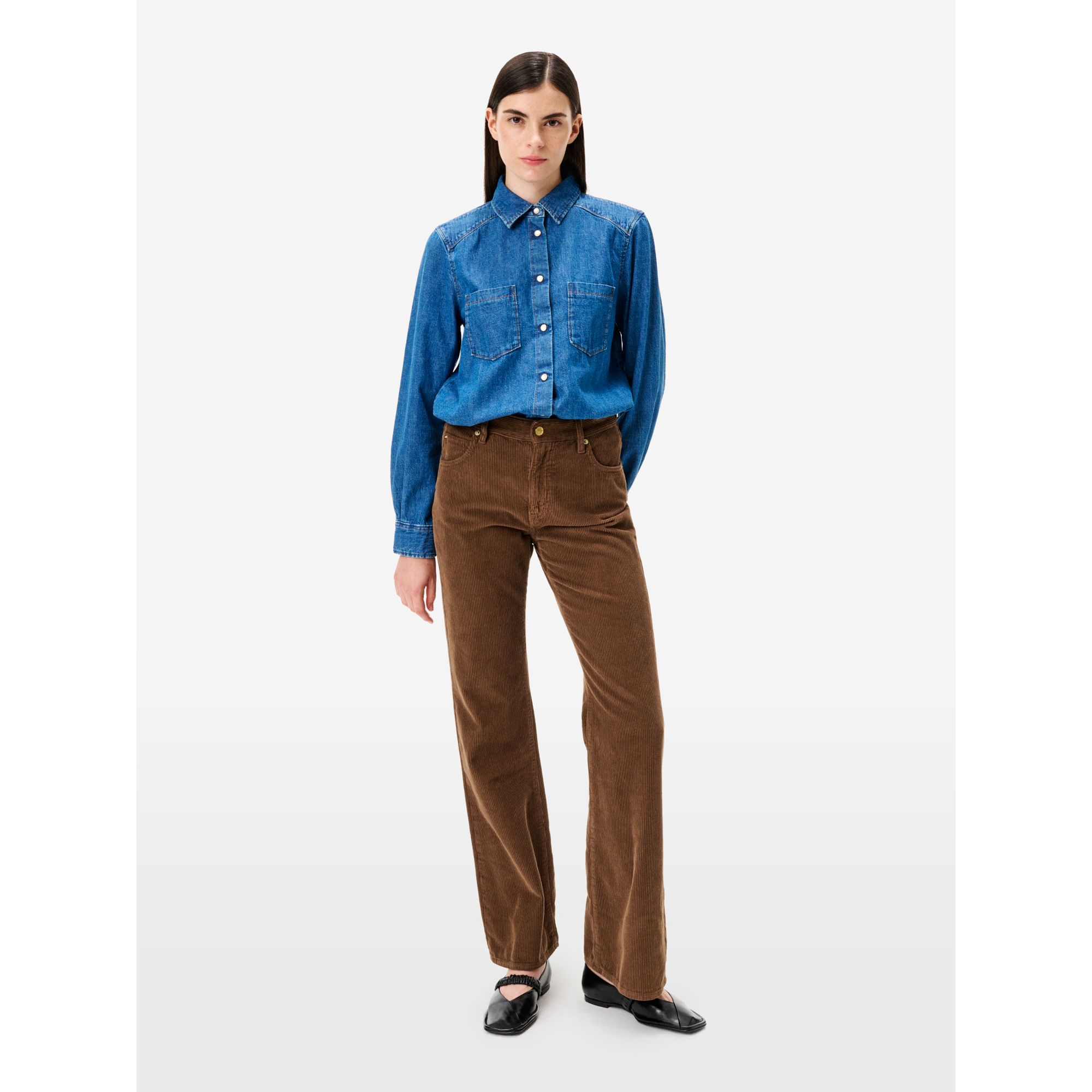 Anya bootcut mid rise direct dyed