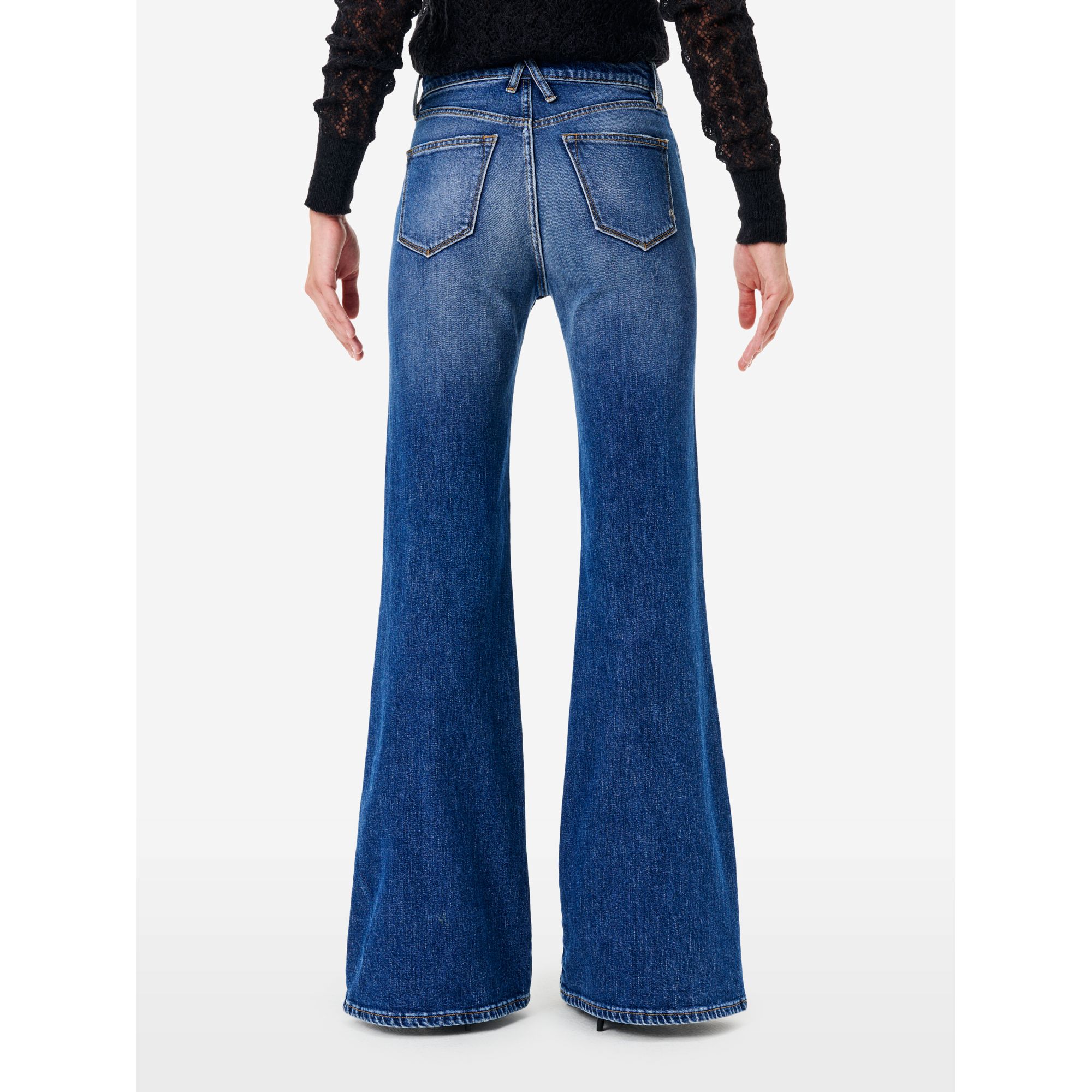 Navy blue flared Flaire jeans