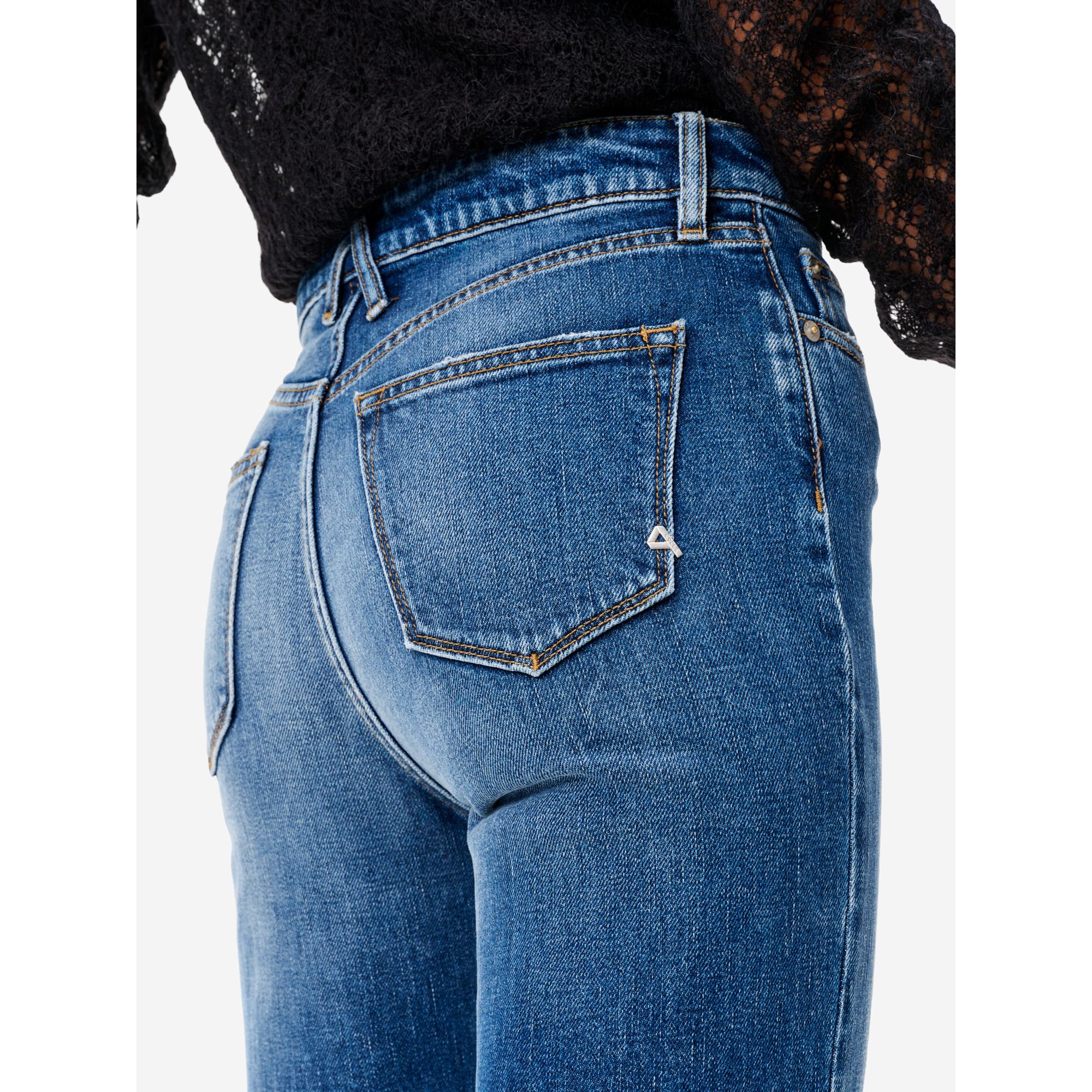 Navy blue flared Flaire jeans