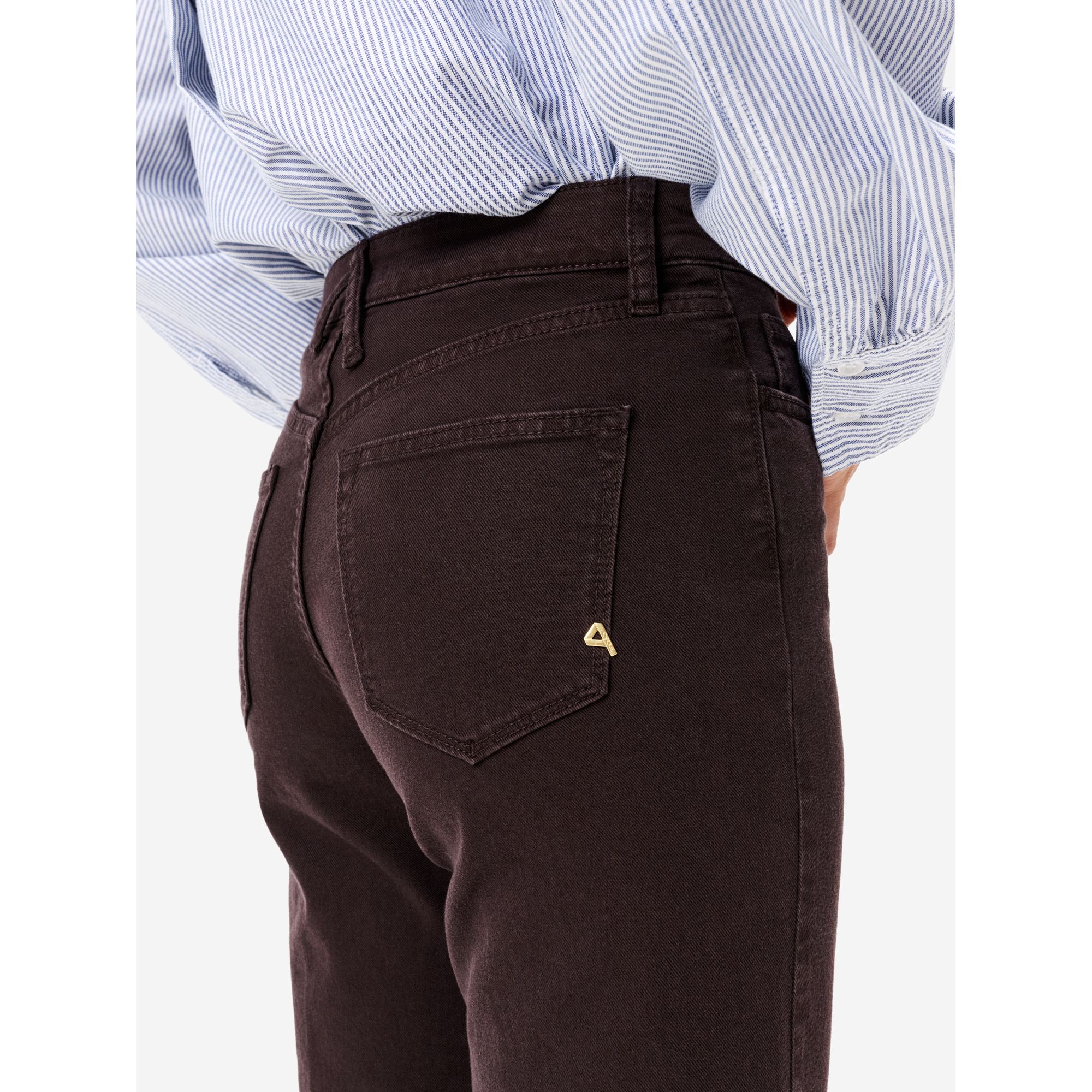 Flaire high rise flared direct dyed