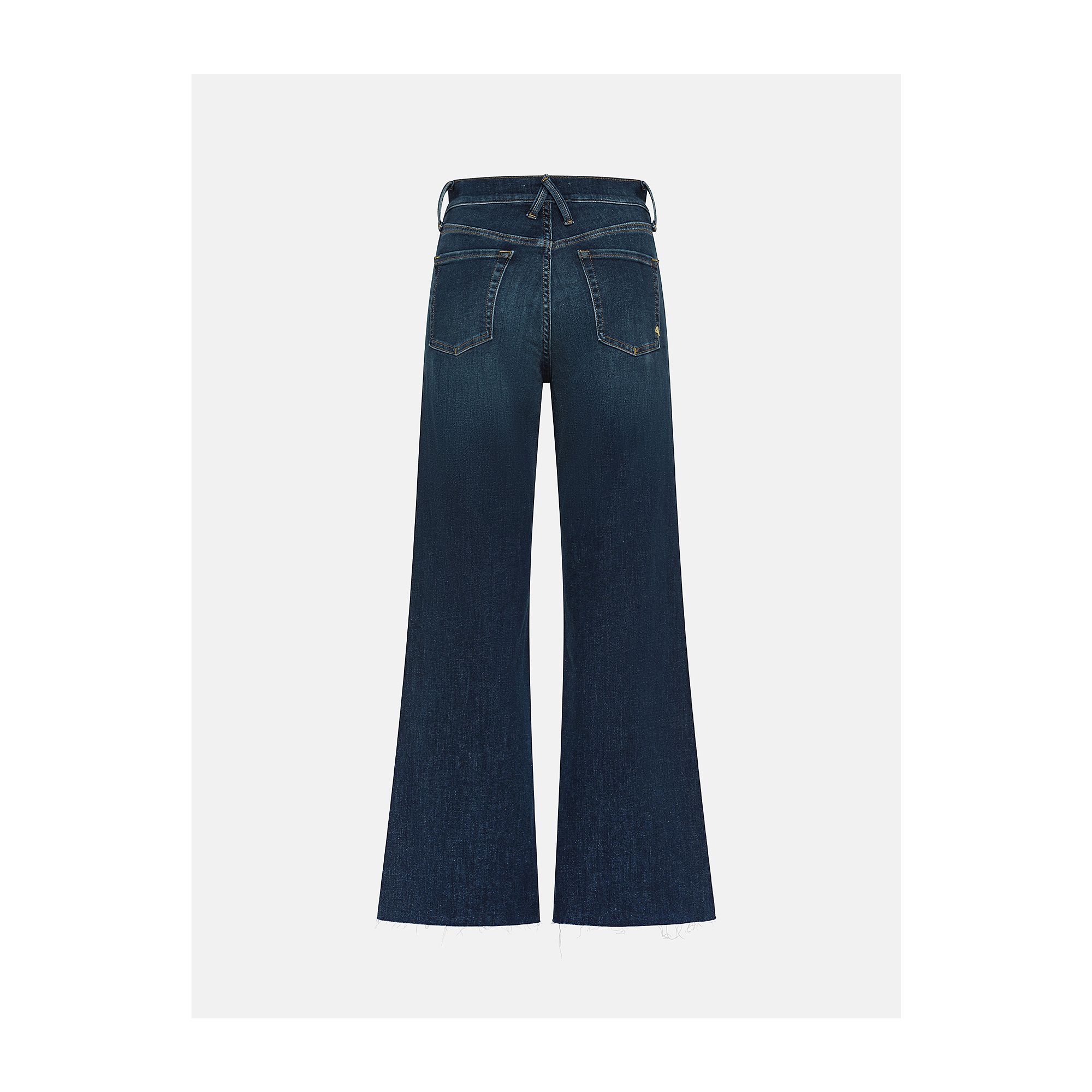 Luna mid rise flared dark vintage destroyed edge