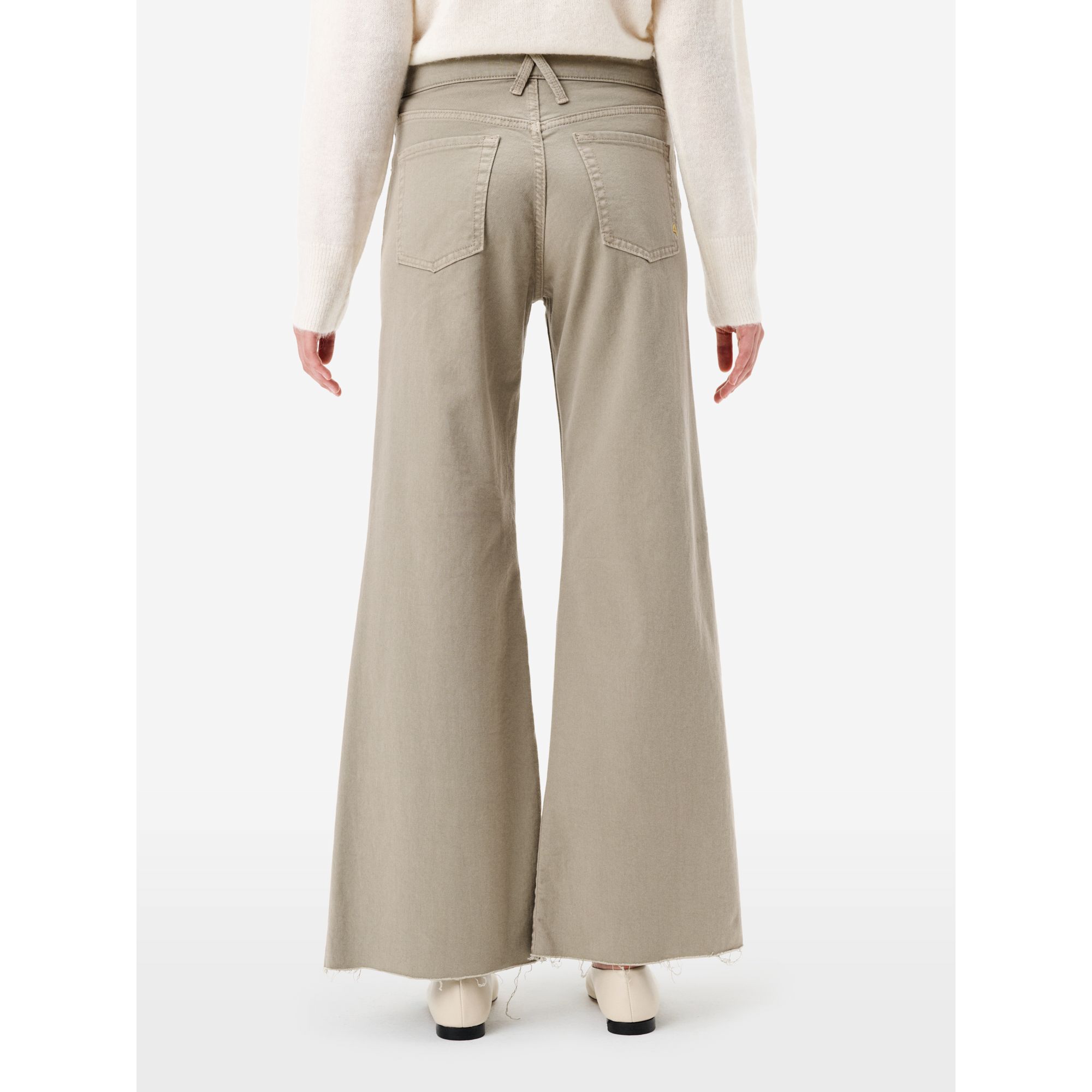 Dark beige flared Luna jeans