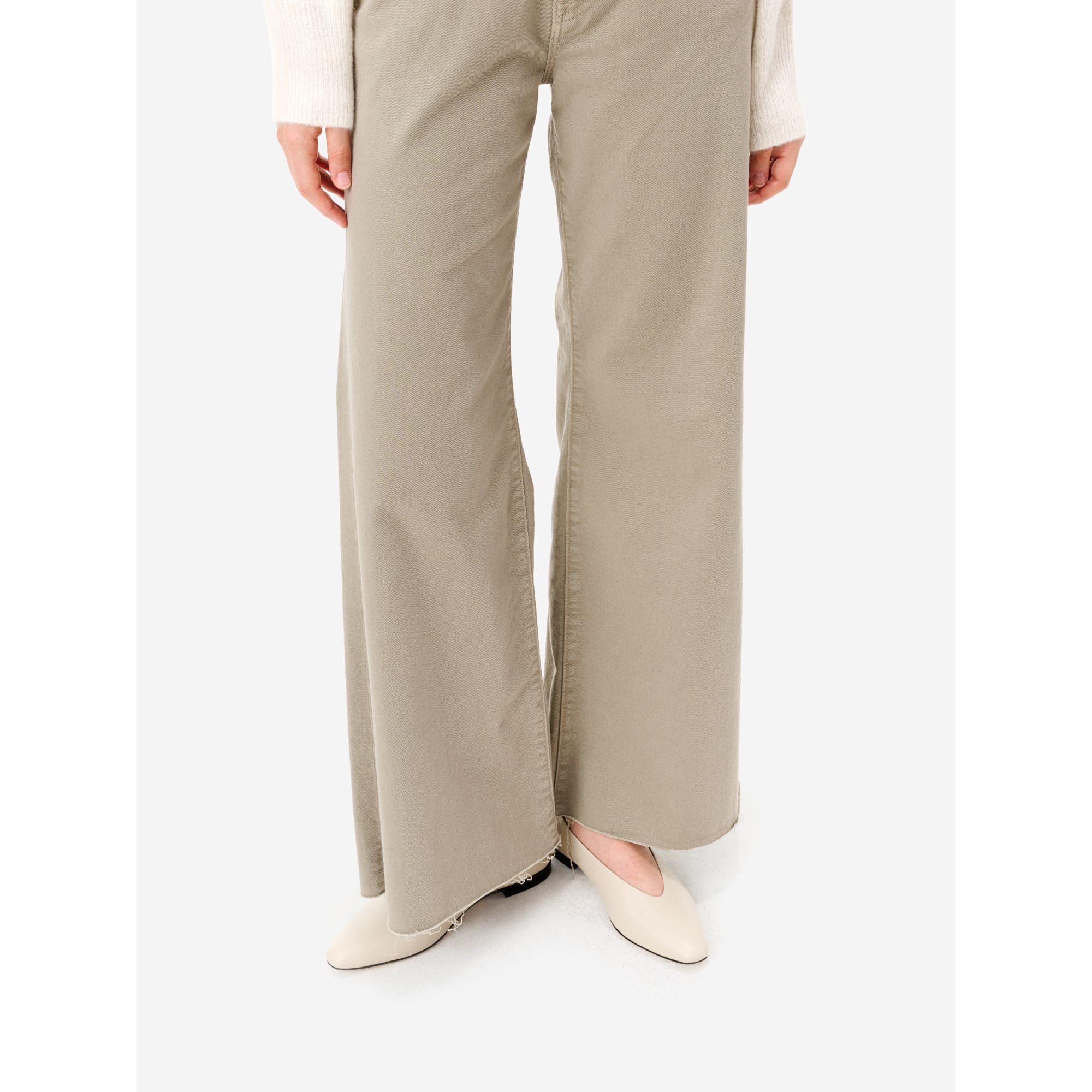 Dark beige flared Luna jeans