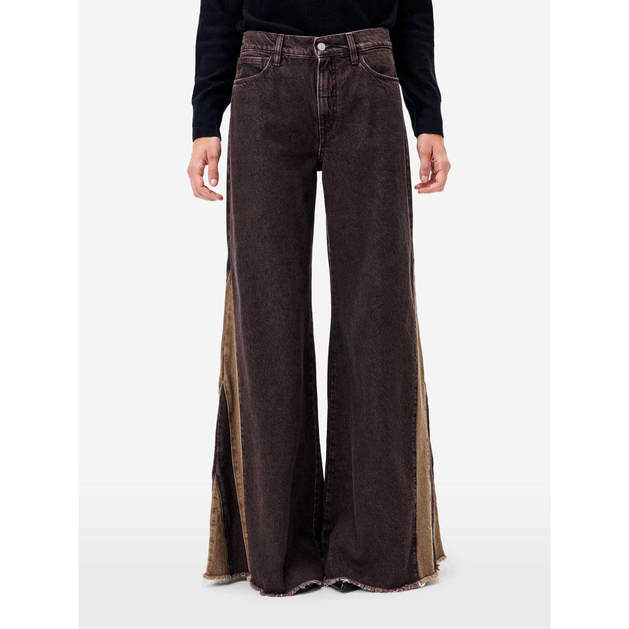 Jeans Asia flare fit bordeaux