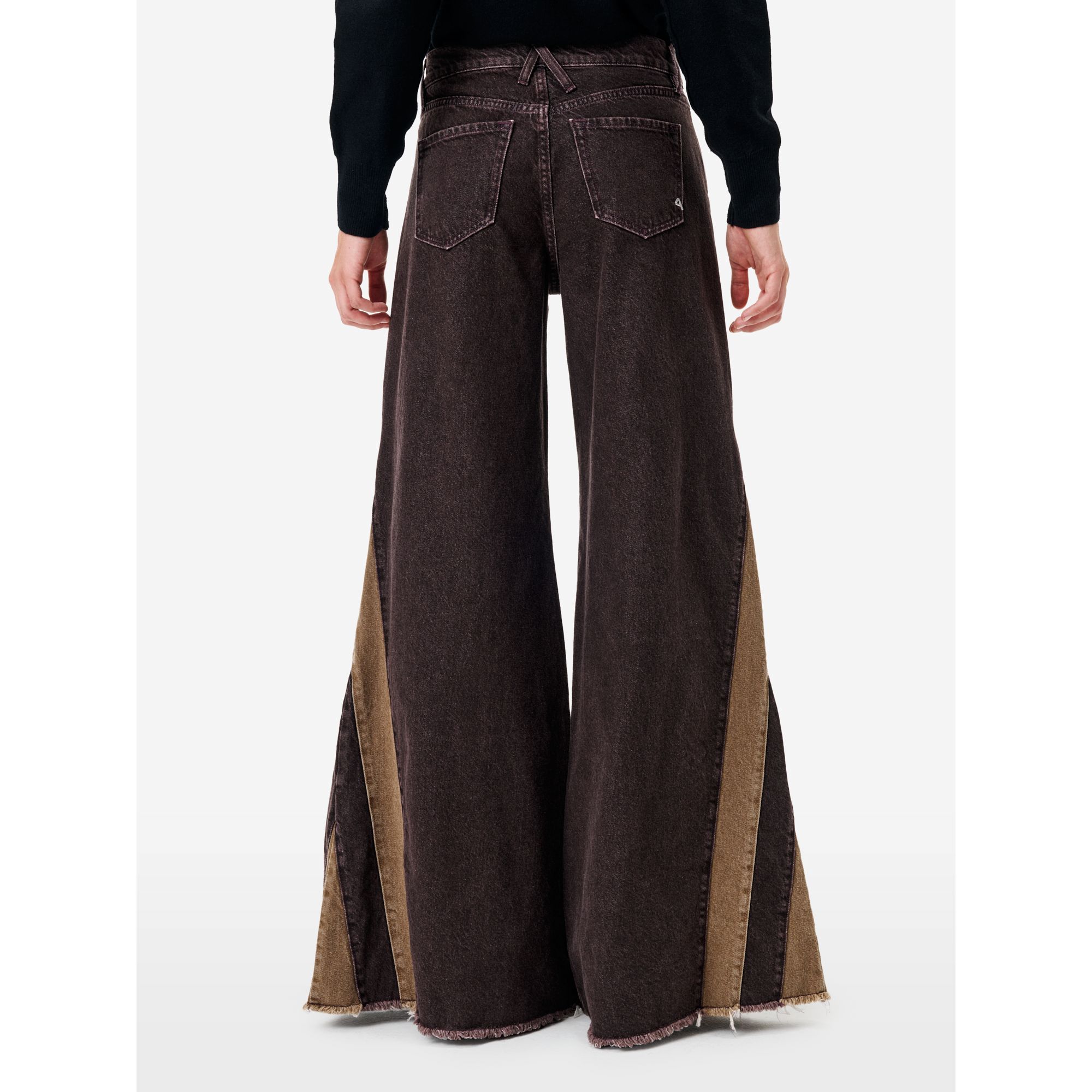 Jeans Asia flare fit bordeaux