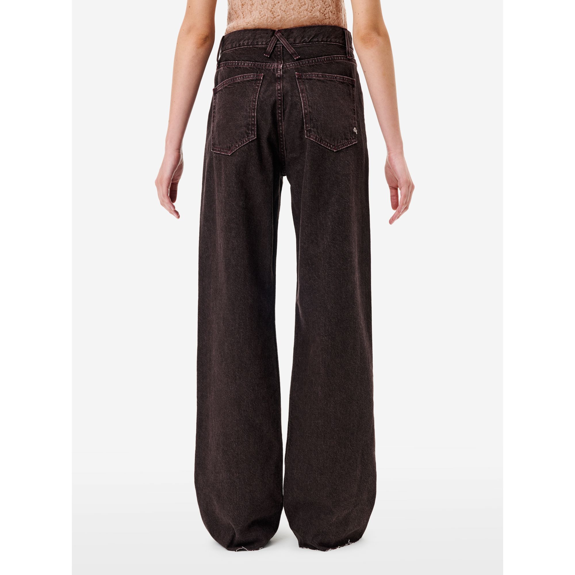 Bordeaux straight-fit Zoe jeans