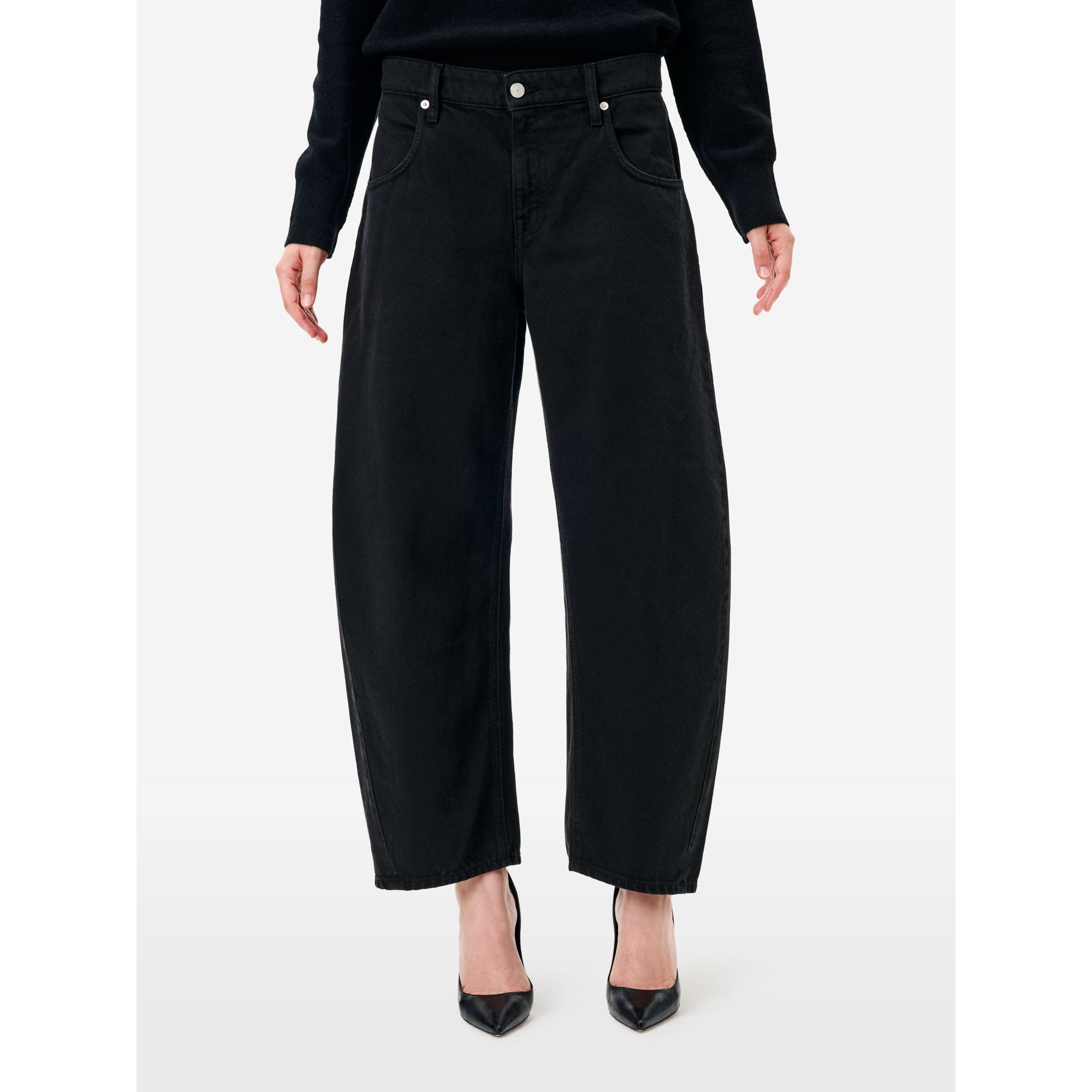 Aida crop super fitted low waist cropped curve leg direct dyed