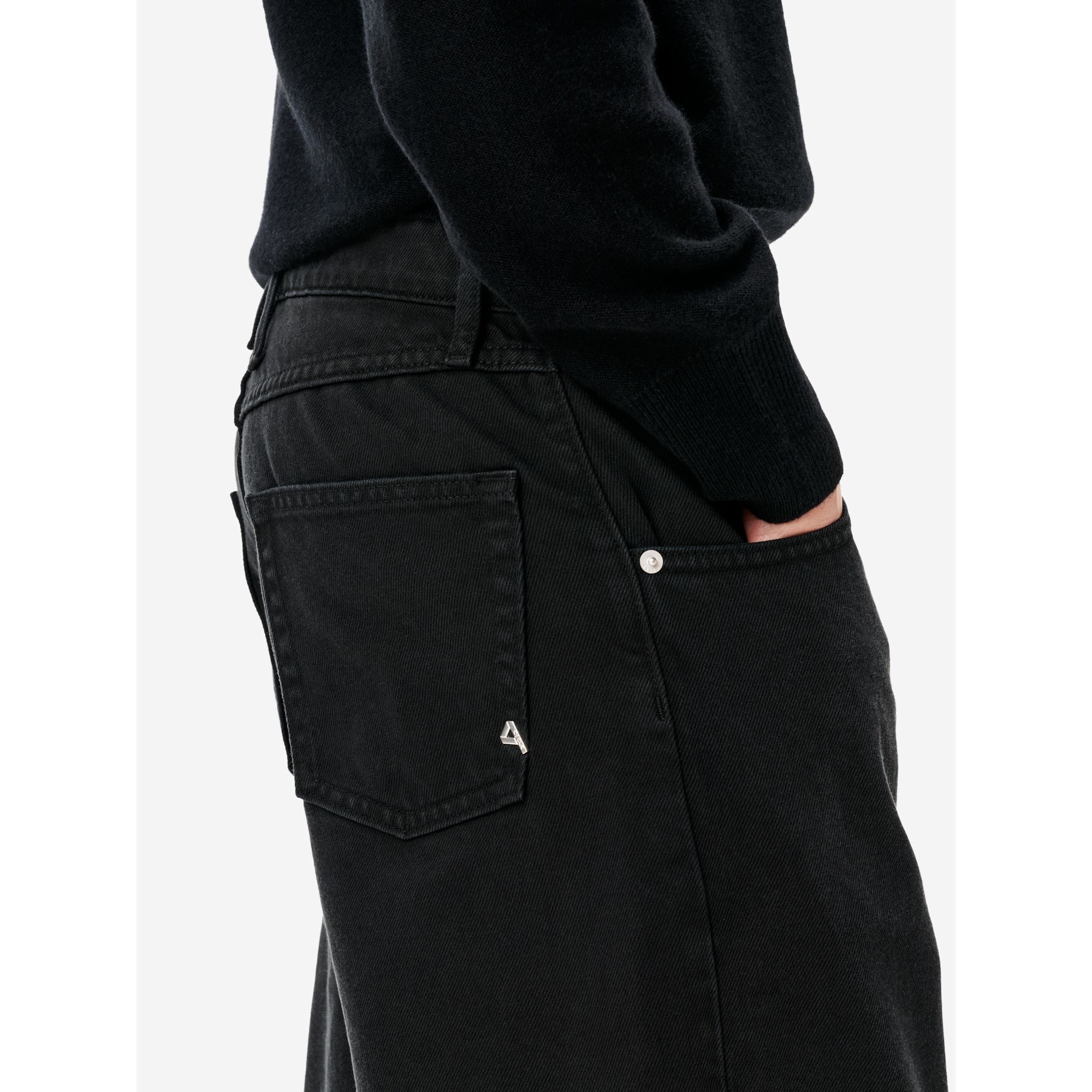 Aida crop super fitted low waist cropped curve leg direct dyed