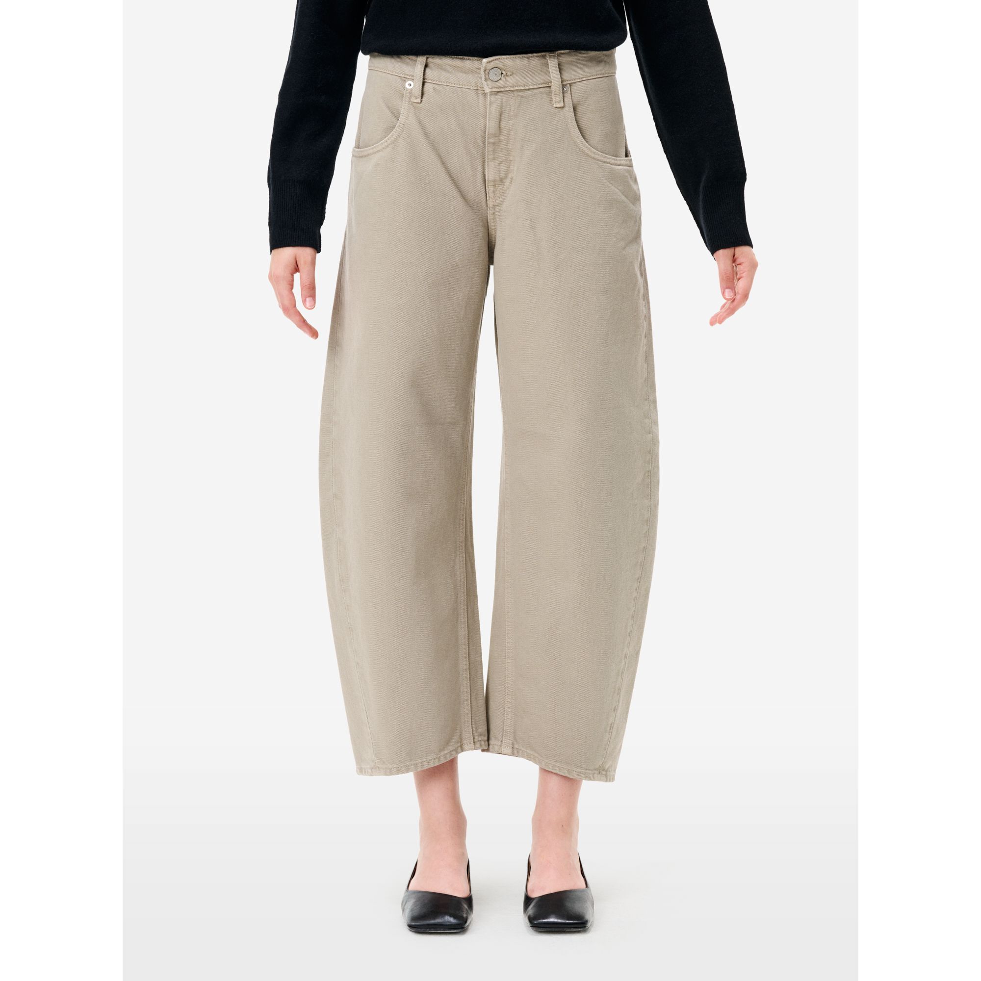 Aida crop super fitted low waist cropped curve leg direct dyed