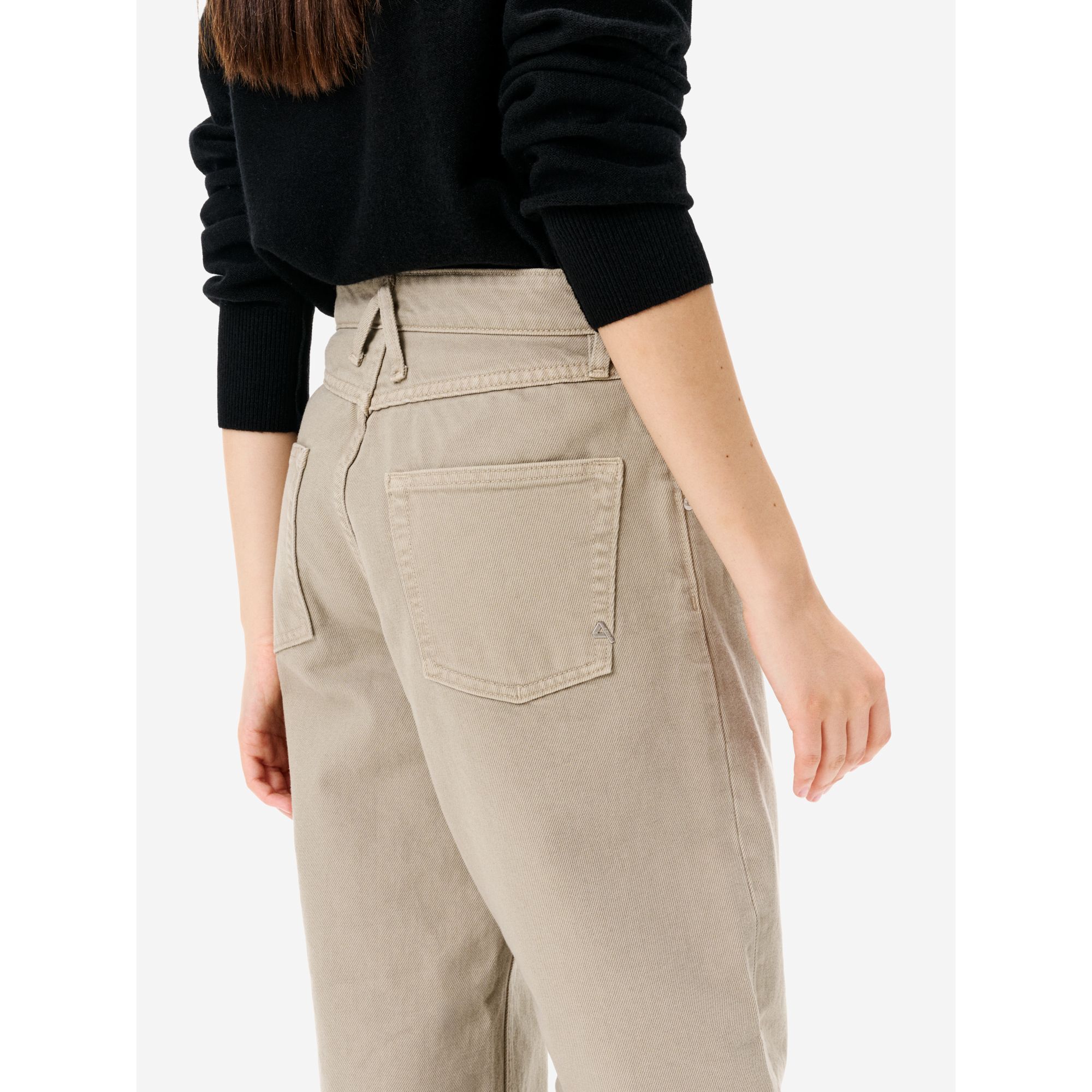 Aida crop super fitted low waist cropped curve leg direct dyed