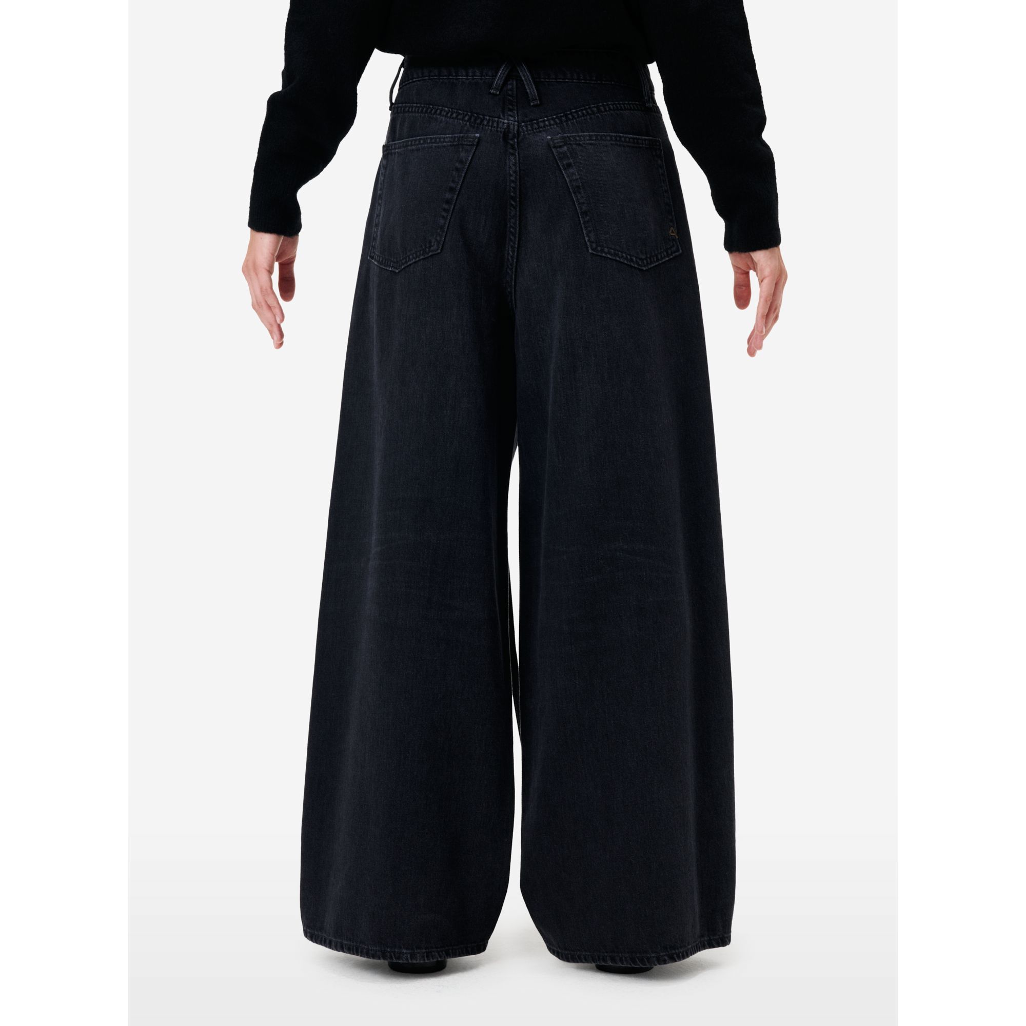 Big low mid rise super wide leg light vintage