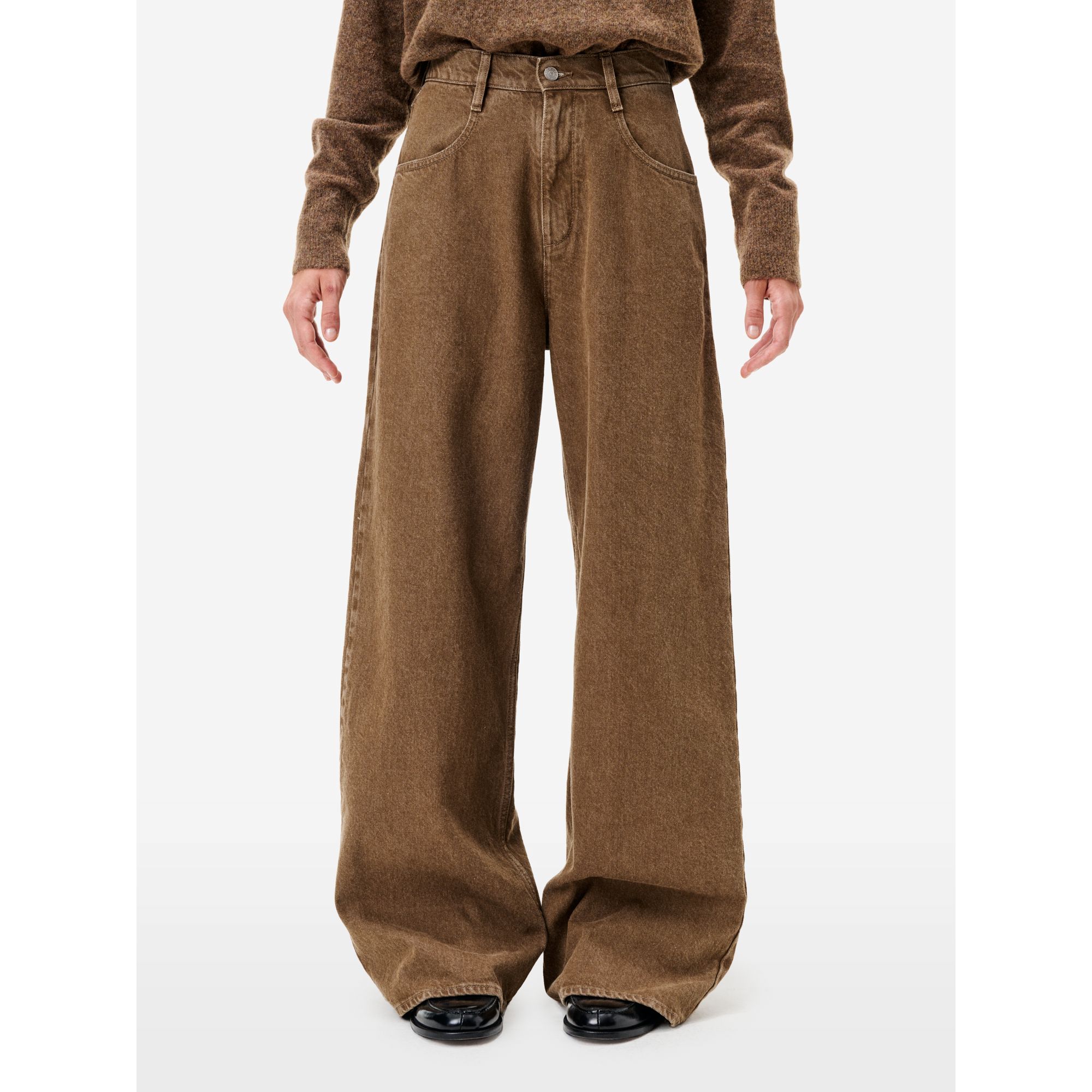 Camel loose-fit Emily jeans