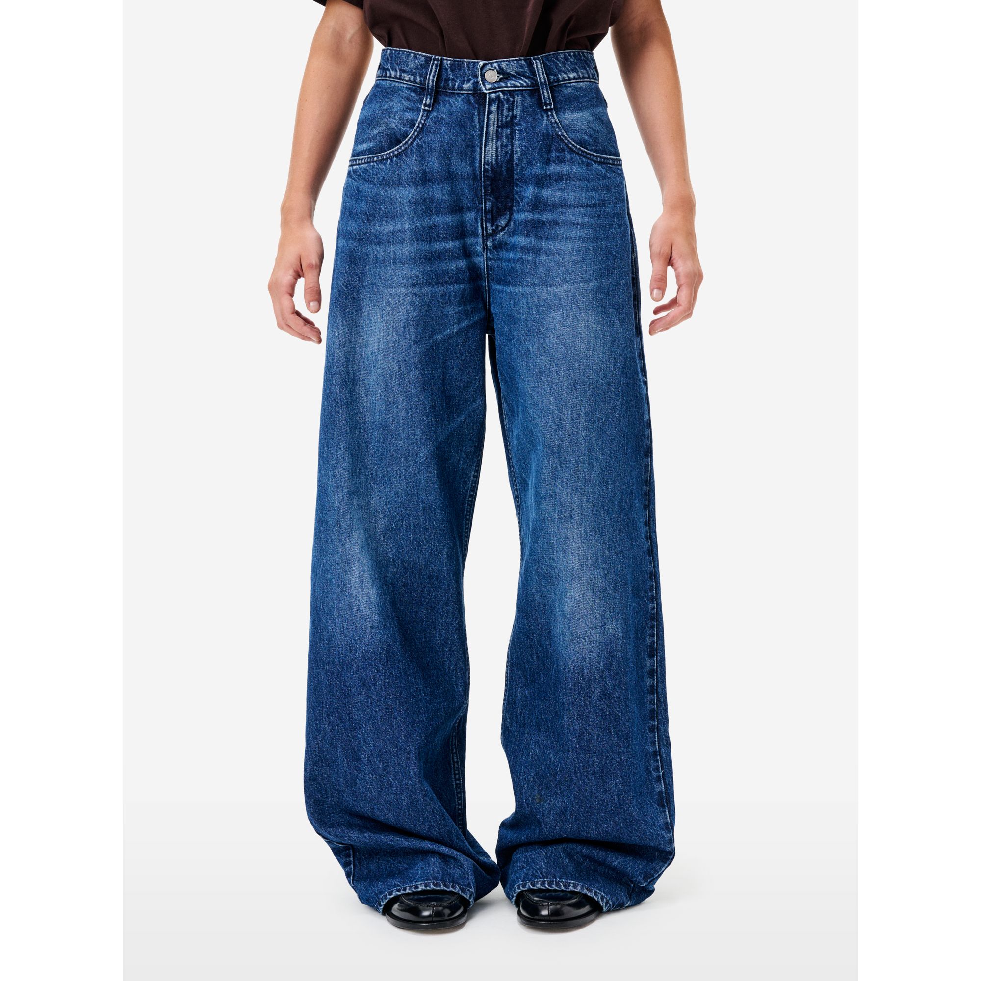 Jeans Emily loose fit effetto vintage navy blue