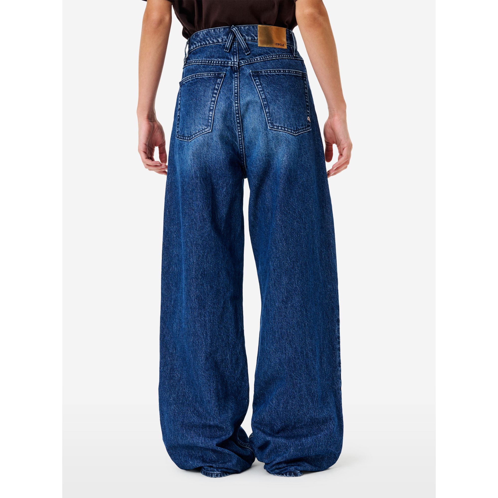 Jeans Emily loose fit effetto vintage navy blue