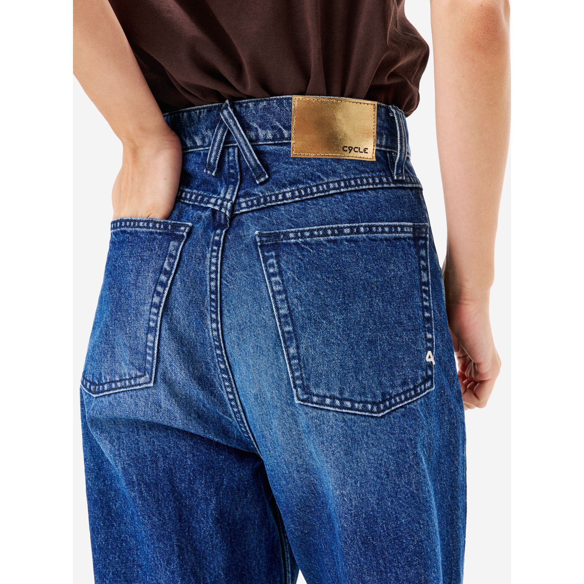 Jeans Emily loose fit effetto vintage navy blue