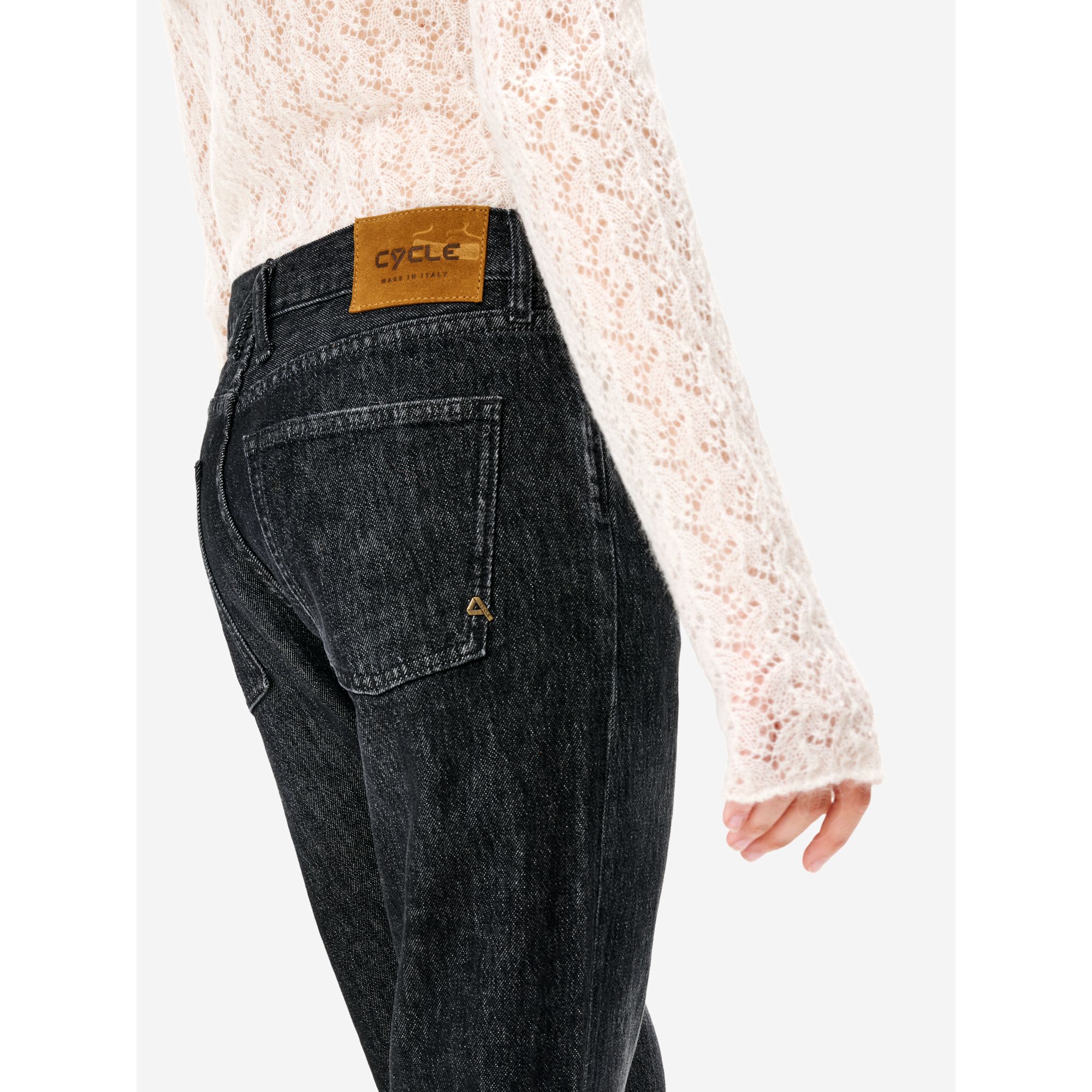 Jeans Bella mom fit grigio scuro