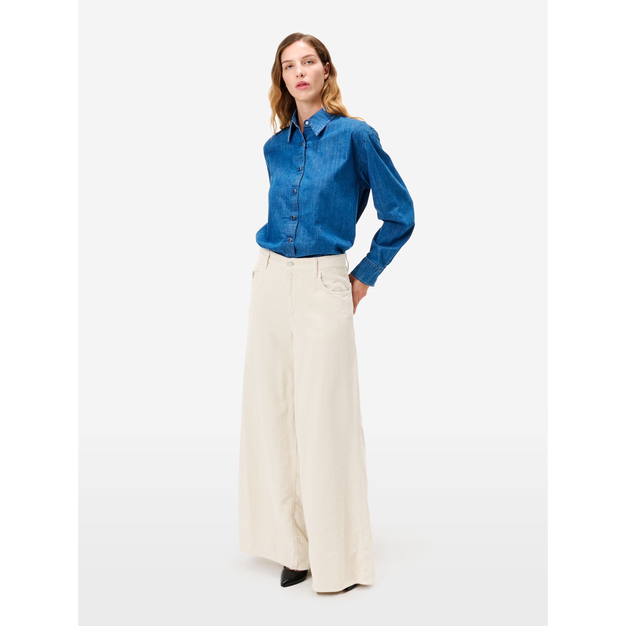 Anna wide pant direct dyed