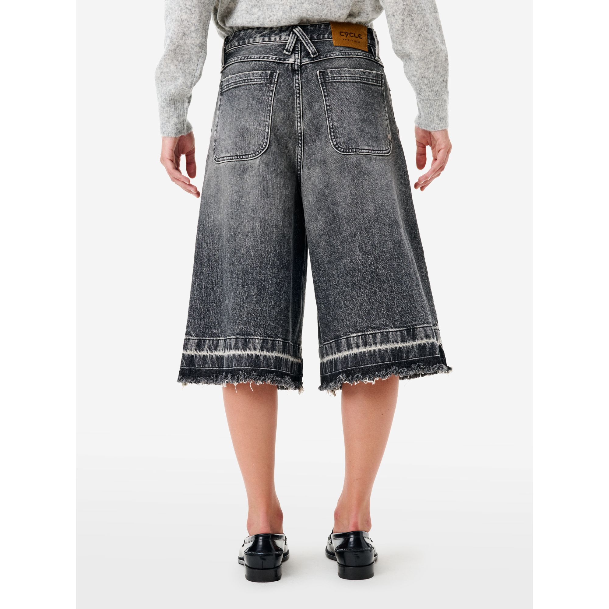 Bermuda Vera wide fit grigio medio