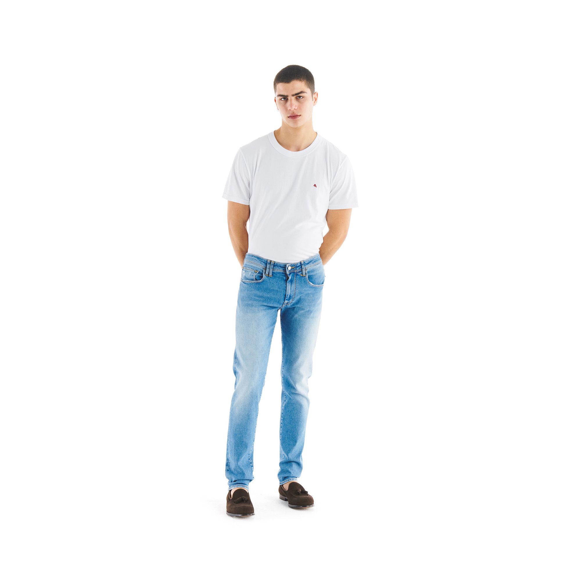 TOUCH STRETCH SKINNY BLEACHED DESTROYED