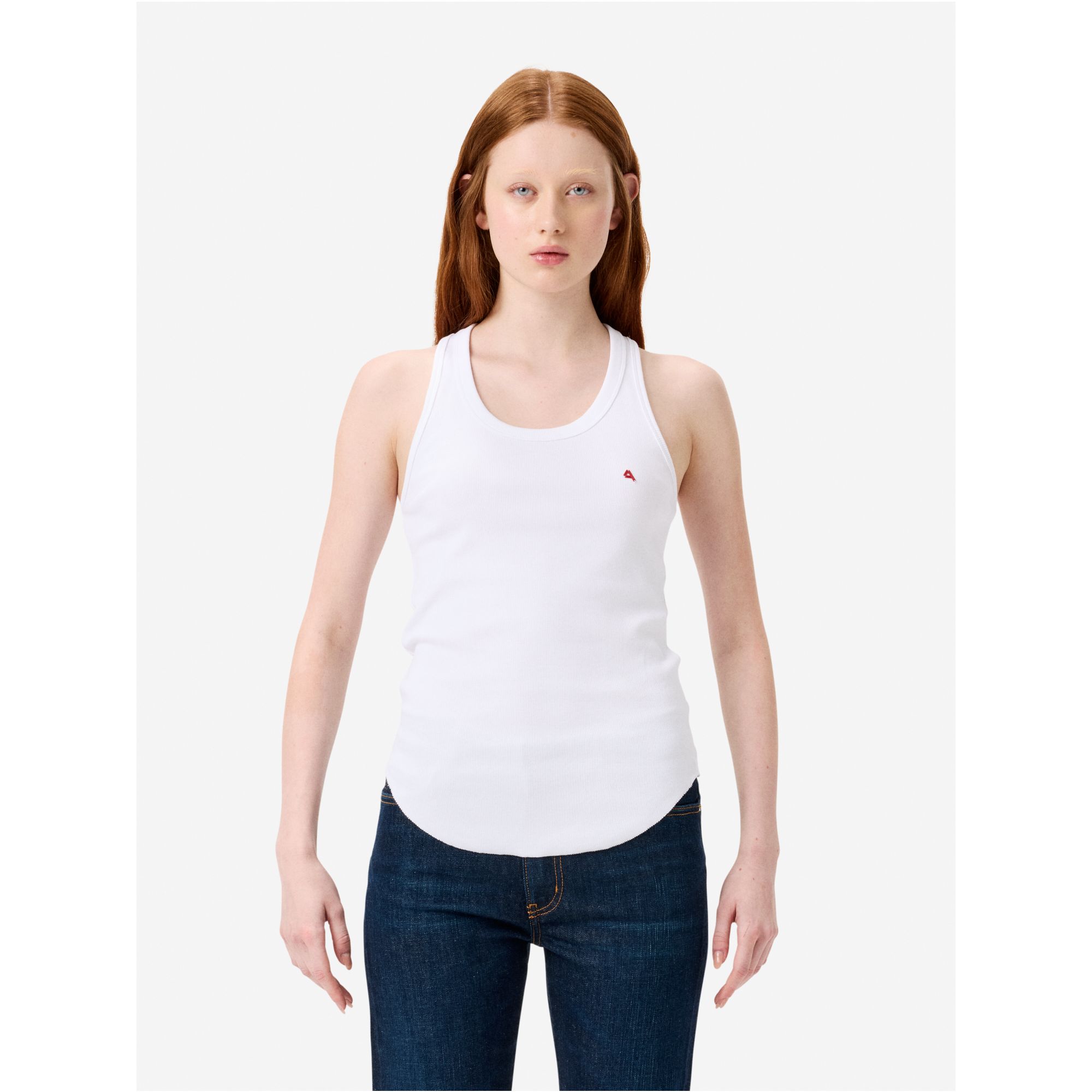 Ribbed America vest top