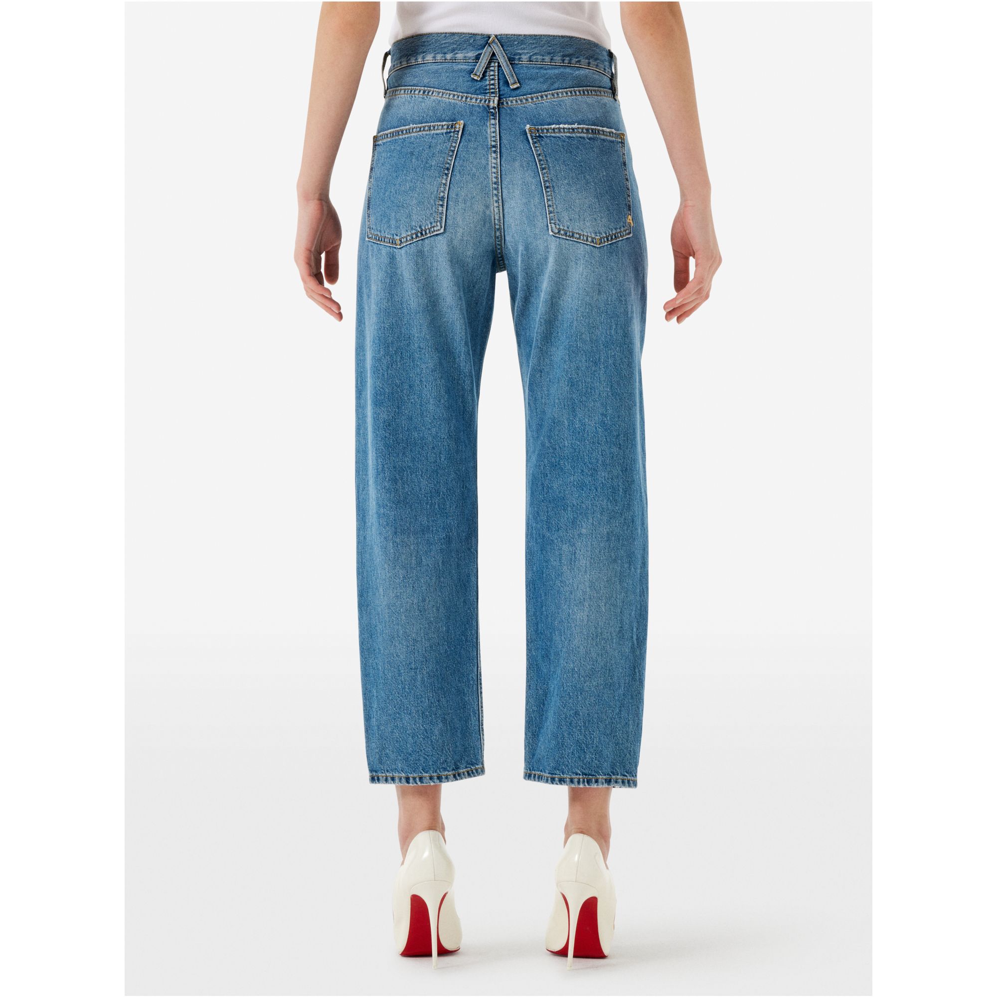 BELLA '90s FIT MID RISE STRAIGHT MID TONE NATURAL VINTAGE