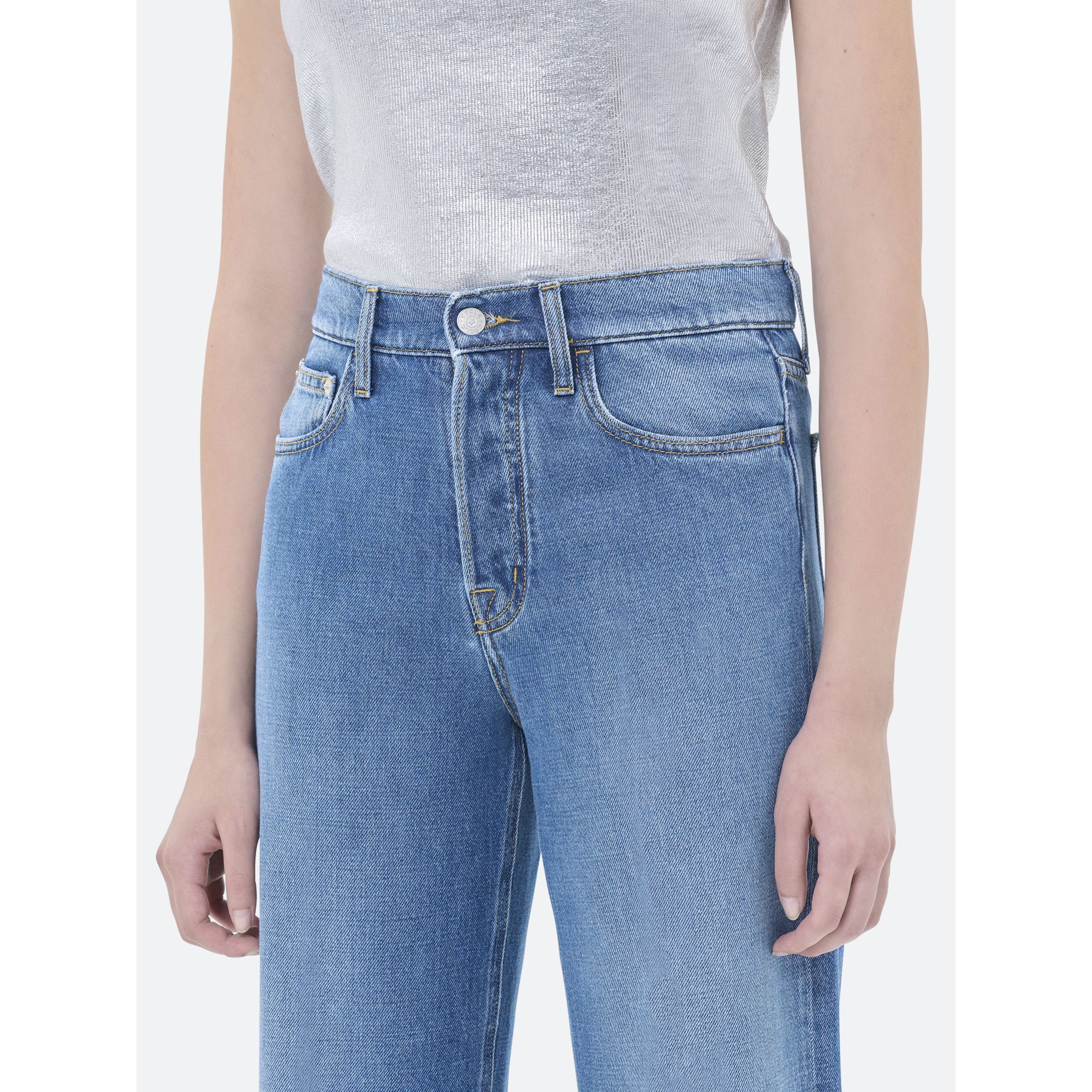 RIGHT STRAIGHT LEG MID TONE STONE WASH
