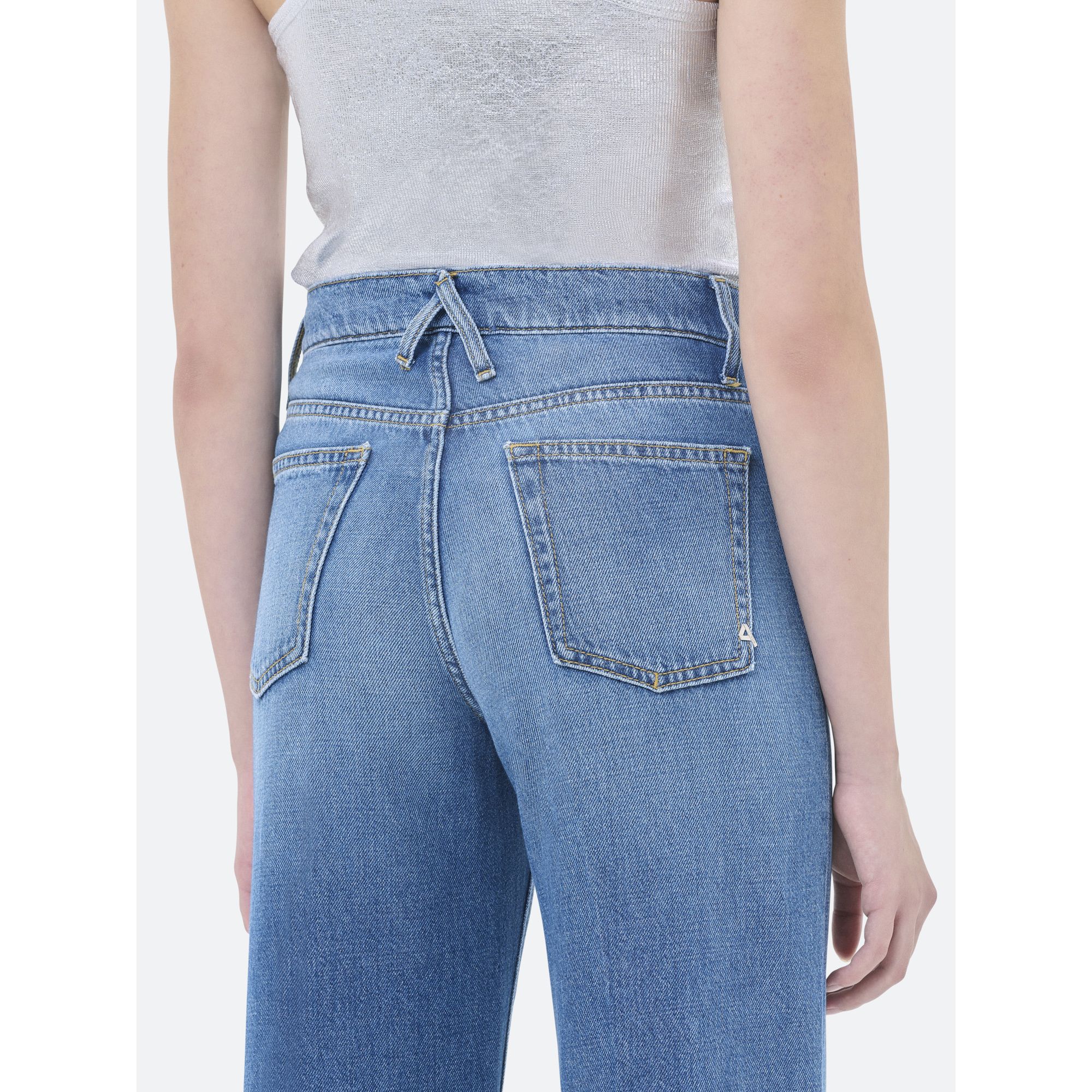 RIGHT STRAIGHT LEG MID TONE STONE WASH