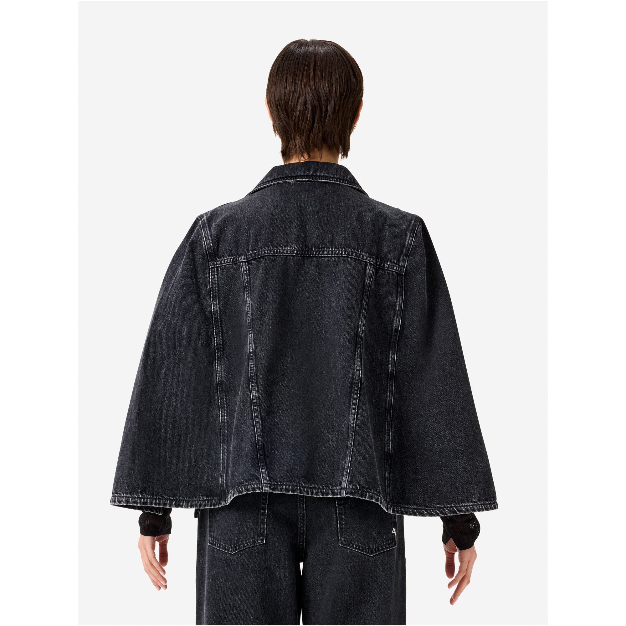 Denim Candy poncho jacket