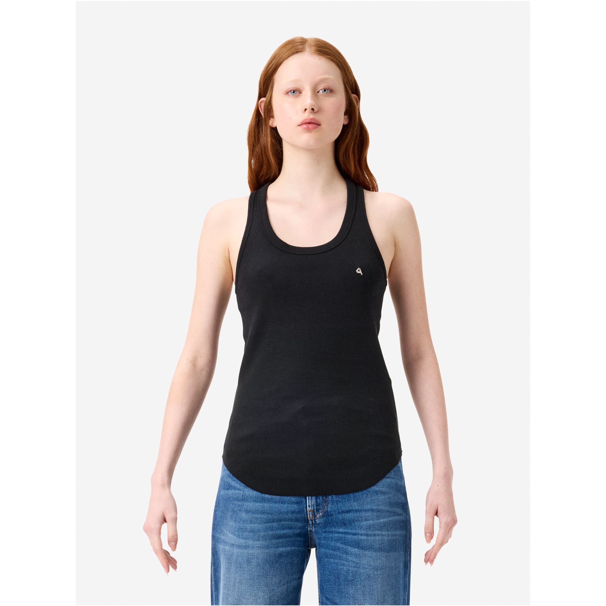 America ribbed tank top rinse wash