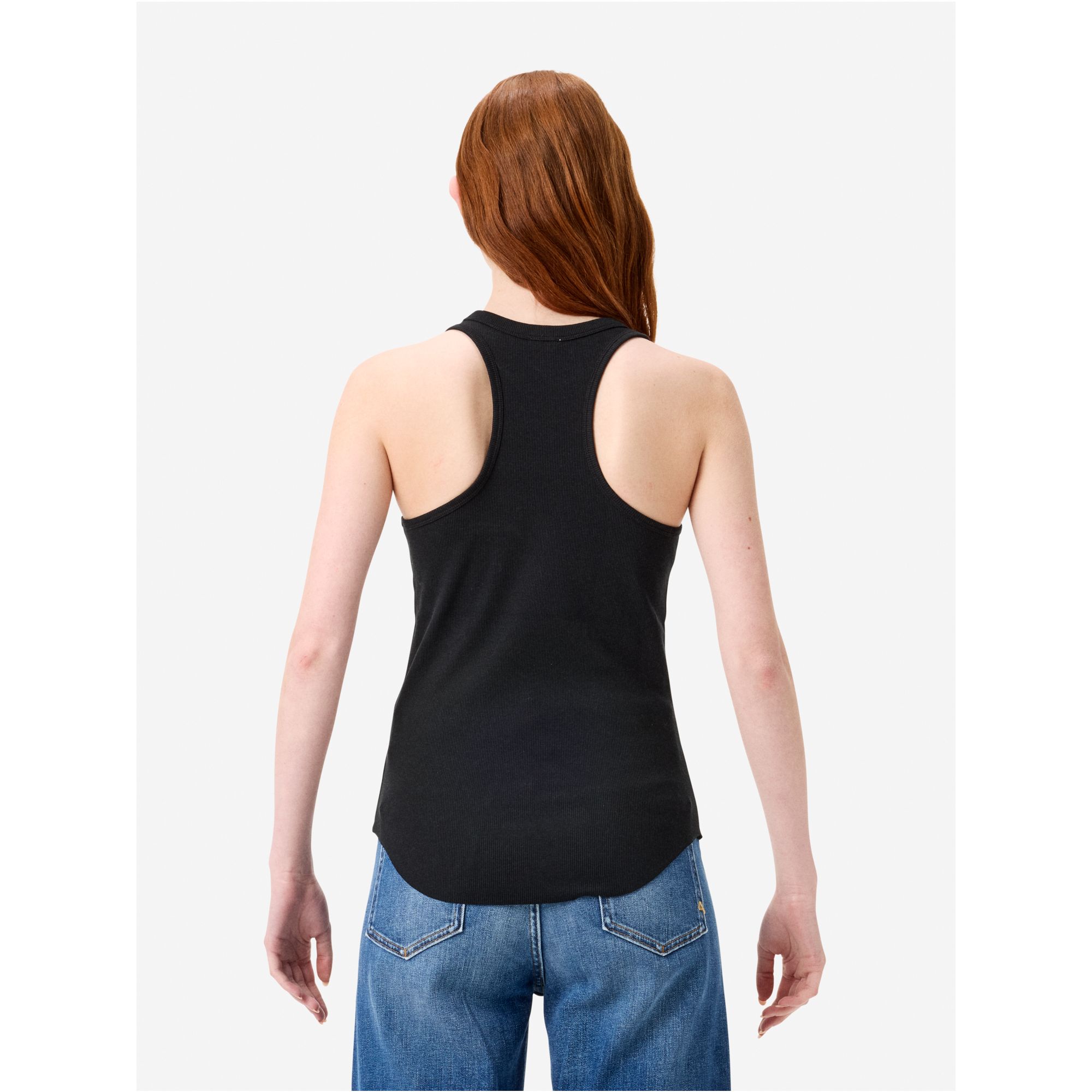 America ribbed tank top rinse wash