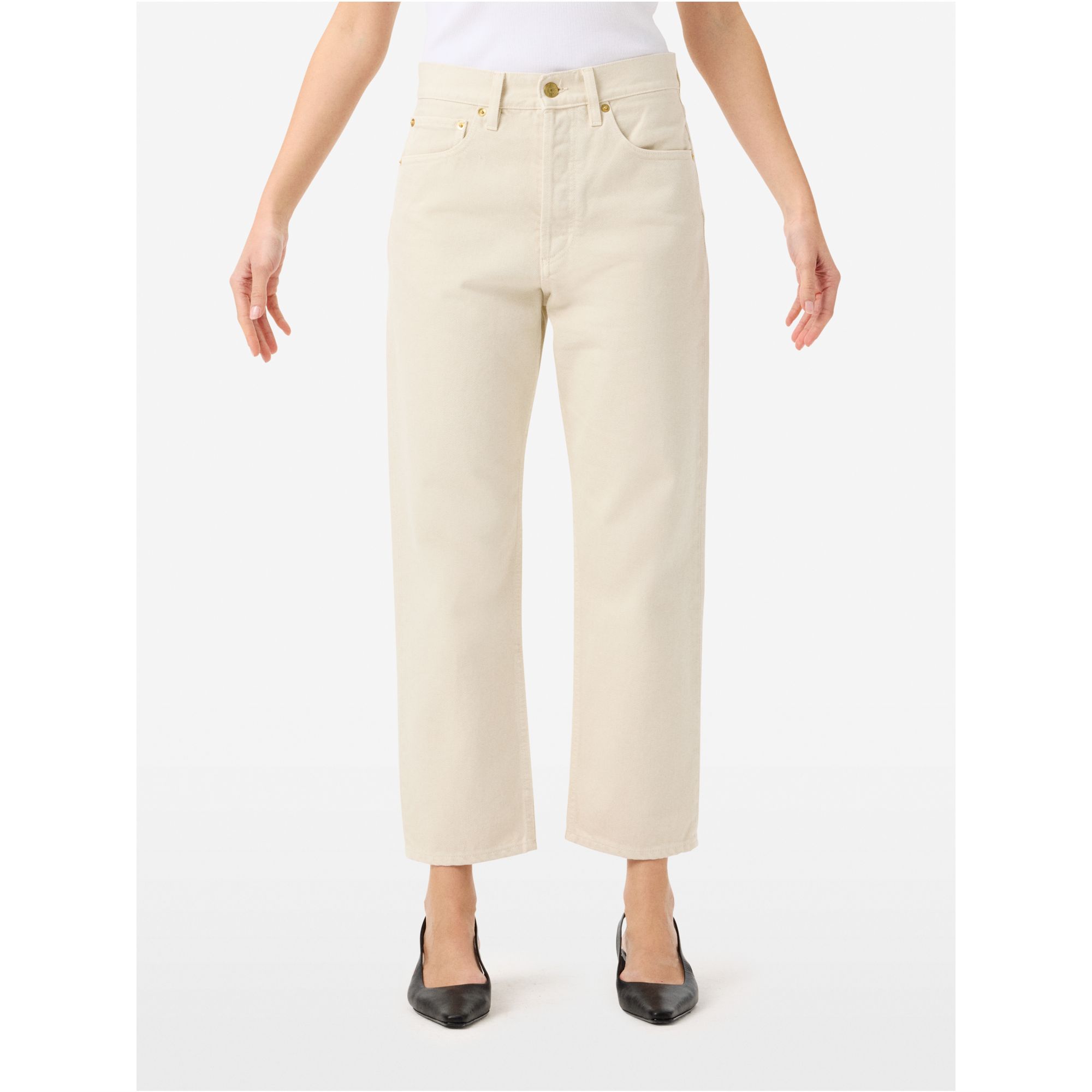 Bella mid rise mom fit cropped leg direct dyed